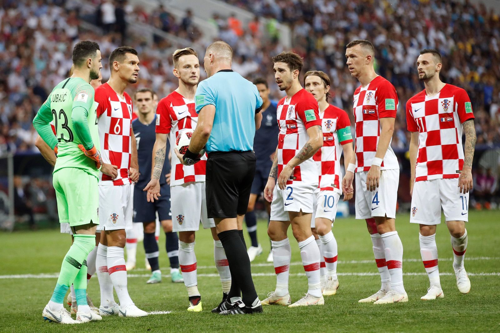 El Francia-Croacia de la final del Mundial de Rusia, en imágenes