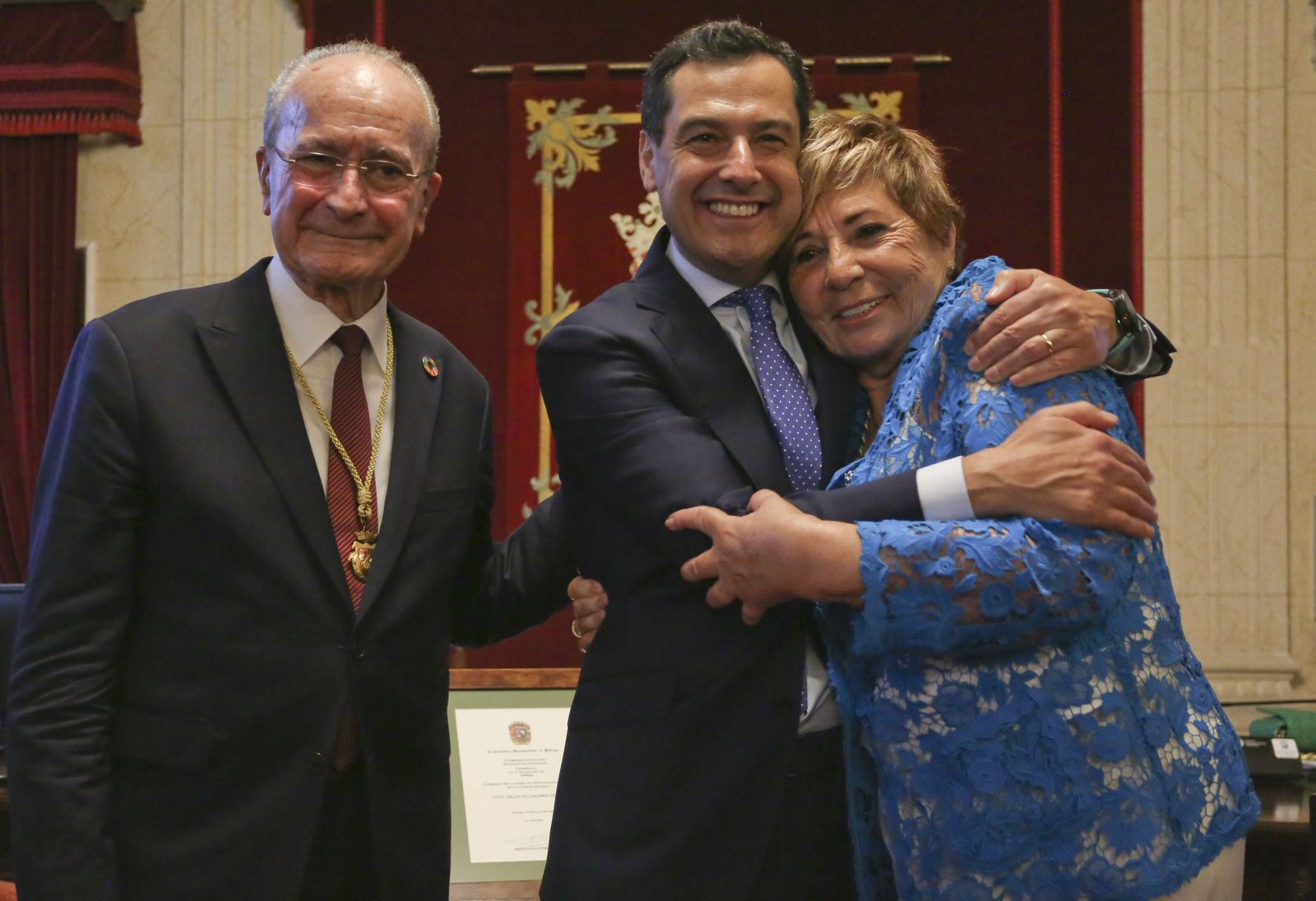 Homenaje a Celia Villalobos en el Ayuntamiento de Málaga (fotos)