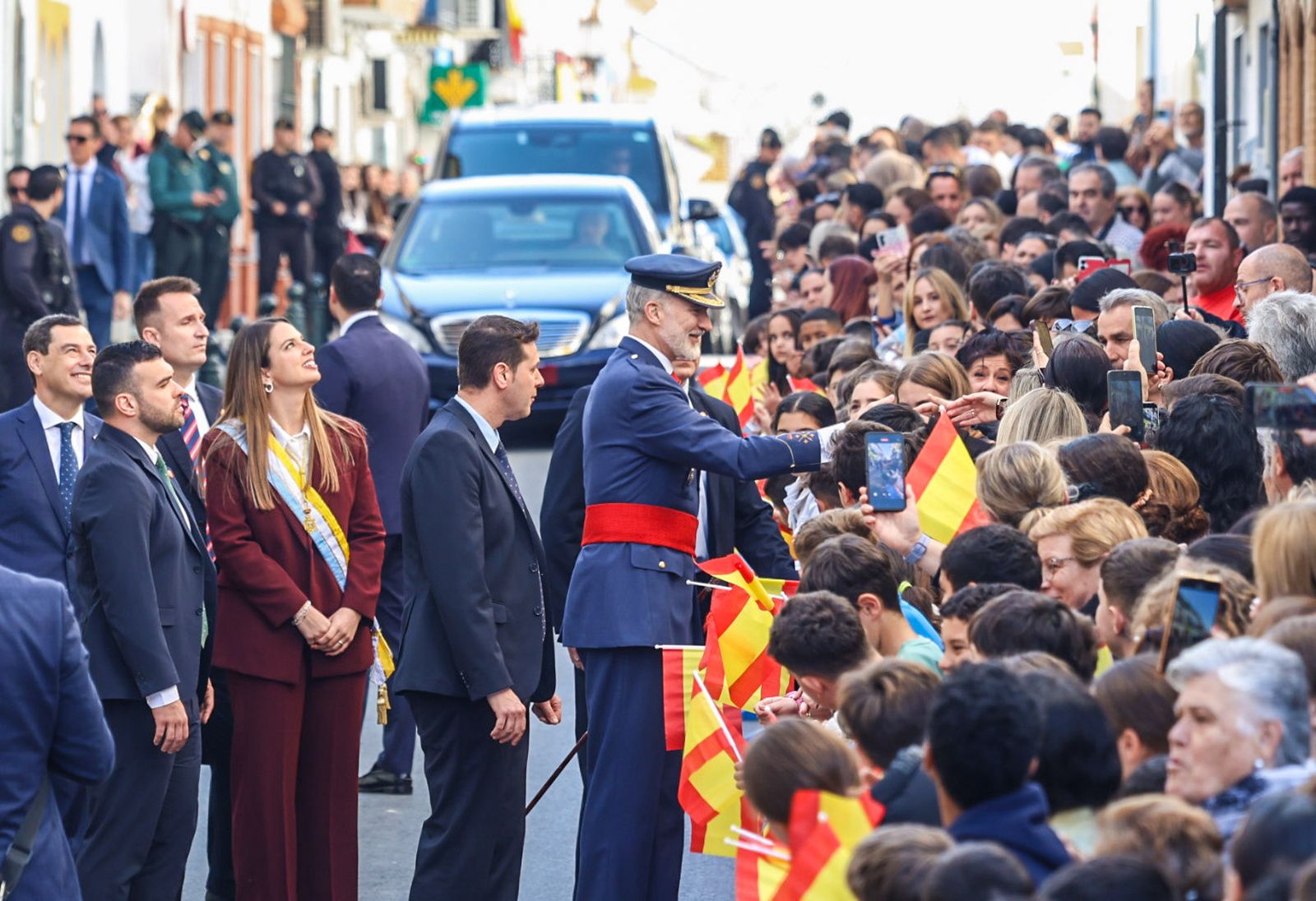 La llegada de S.M. el Rey Felipe VI a Palos de la Frontera, en fotografías