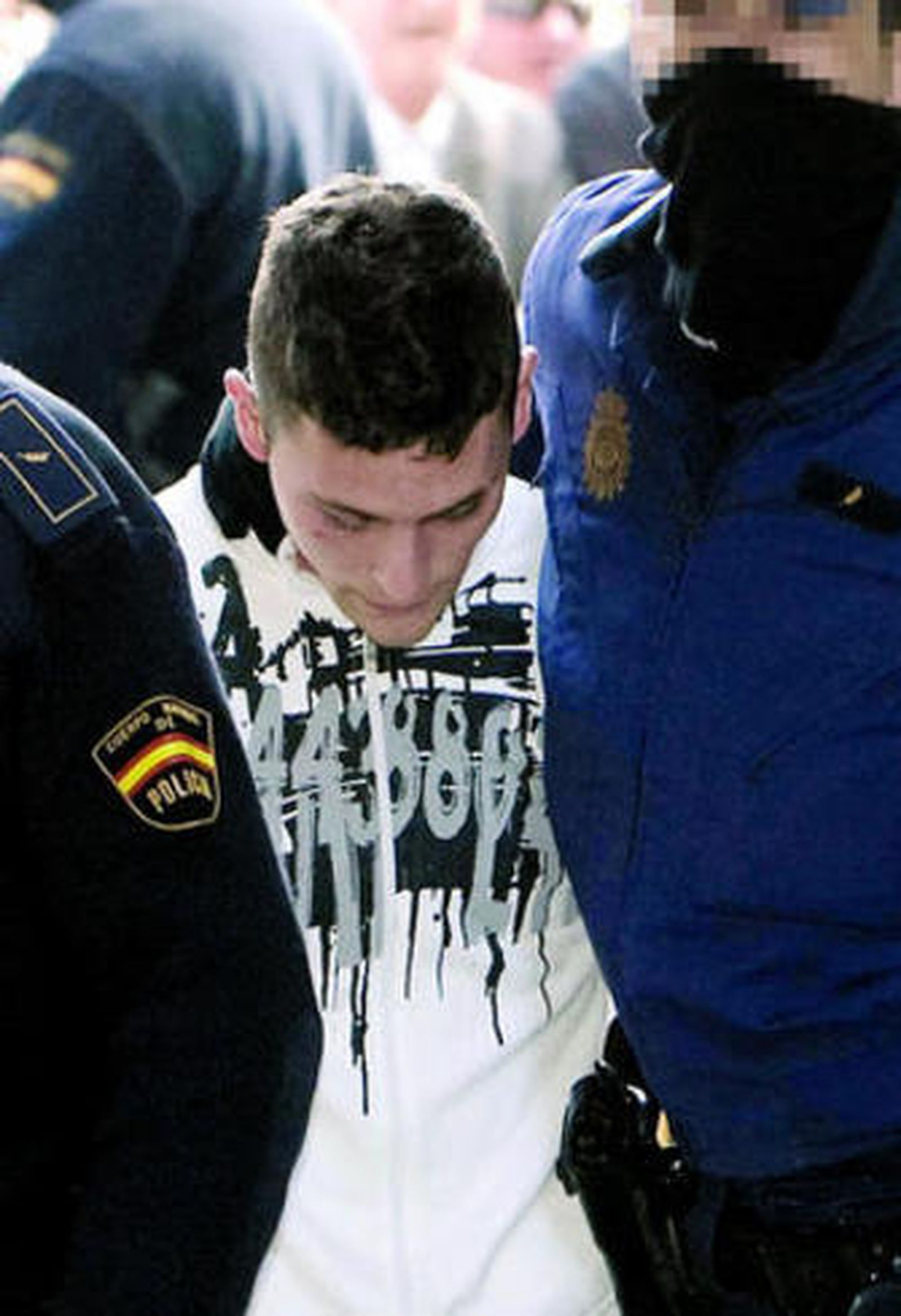 Samuel Benítez, en una comparecencia en los juzgados de Sevilla.