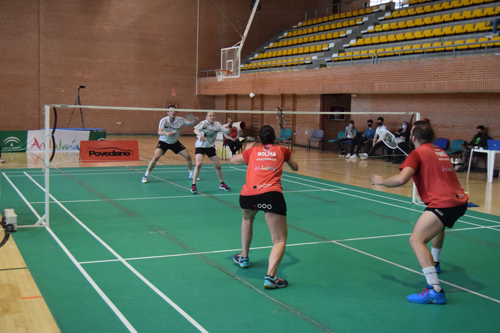 Laura Molina y Jaume Pérez, durante un juego del dobles mixto.