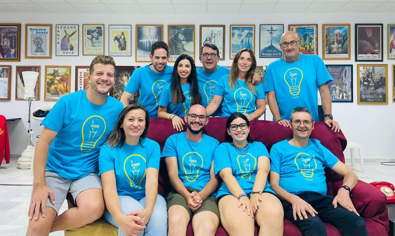 El elenco de 'El apagón', de San Juan Teatro.