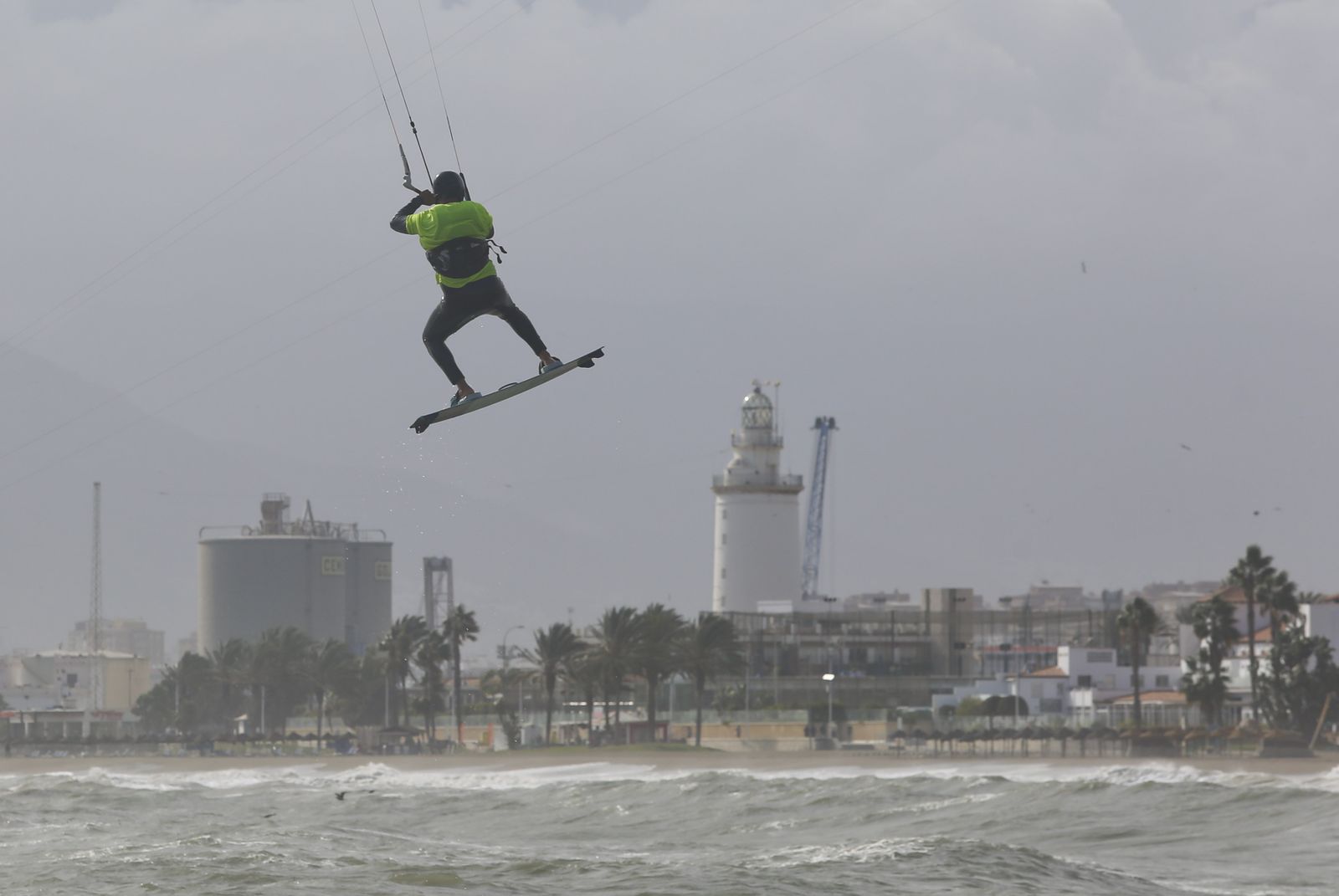 Fotos del temporal de levante en la costa de Málaga