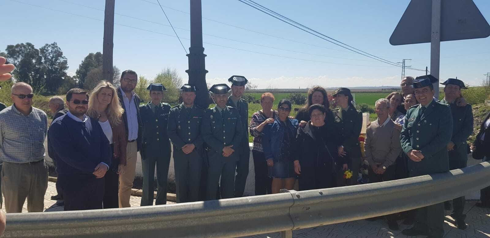 Homenaje en Guillena al guardia civil Diego Díaz Díaz