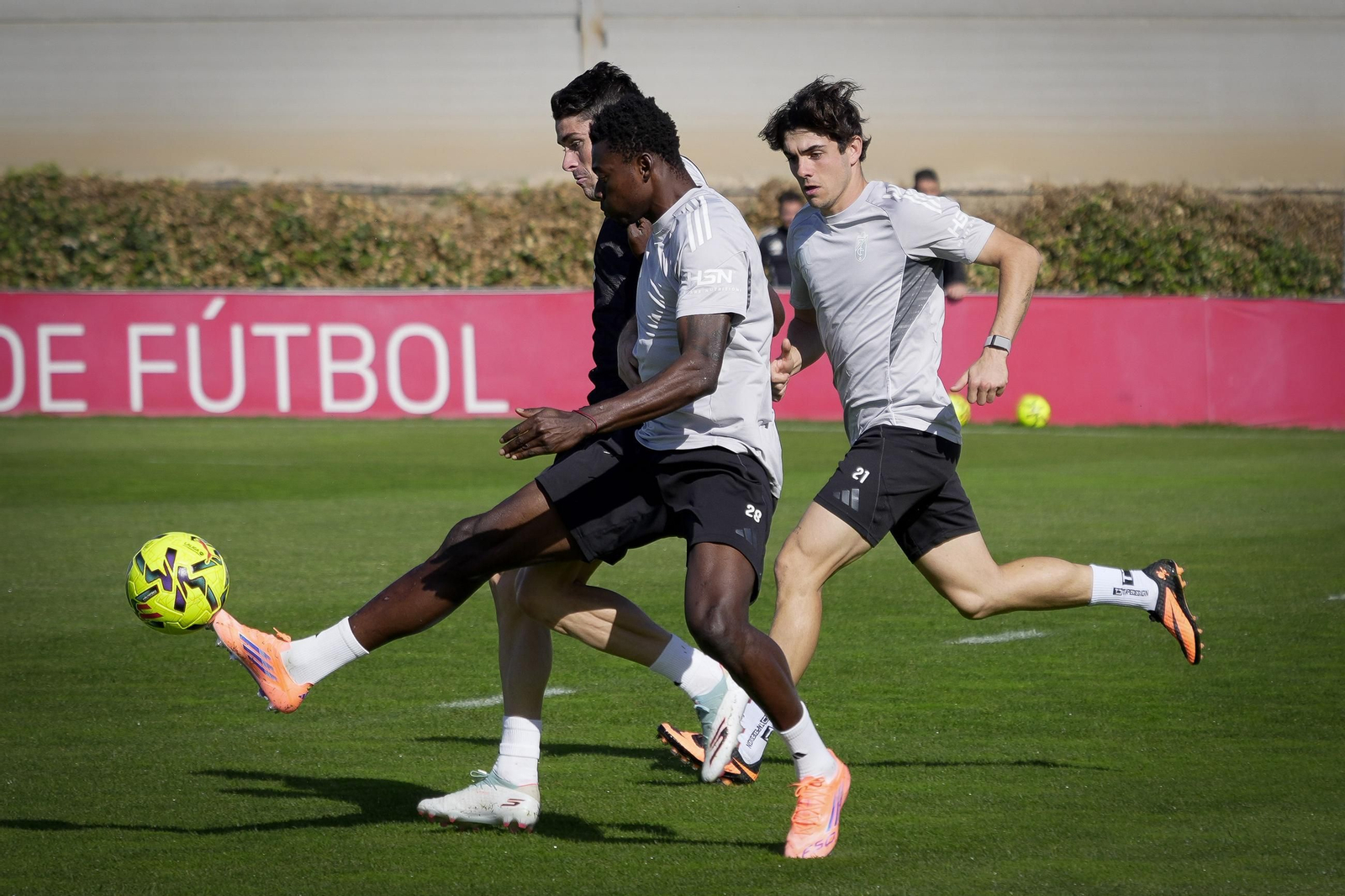Las imágenes del entrenamiento del Granada CF