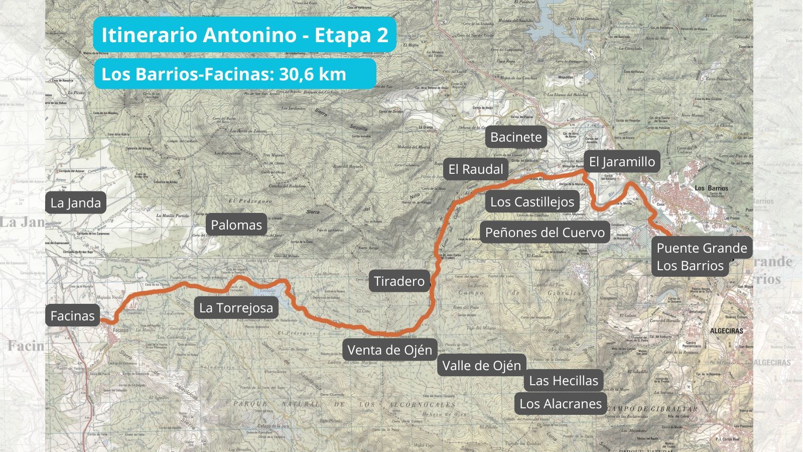 Etapa segunda del Itinerario Antonino.