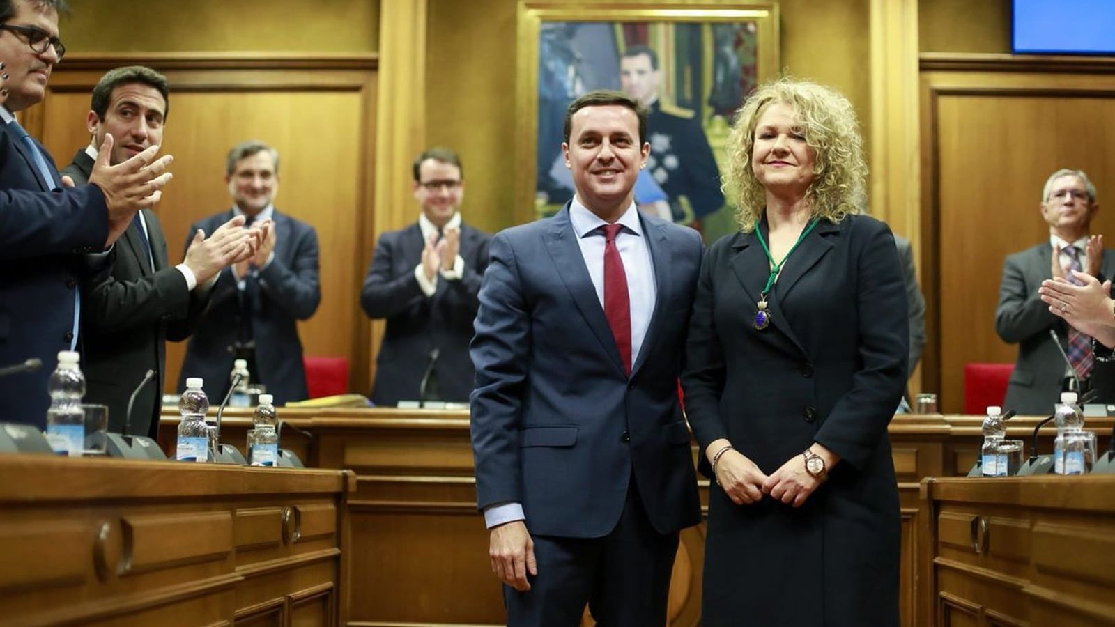 María Ángeles Morales junto a Javier A. García esta mañana