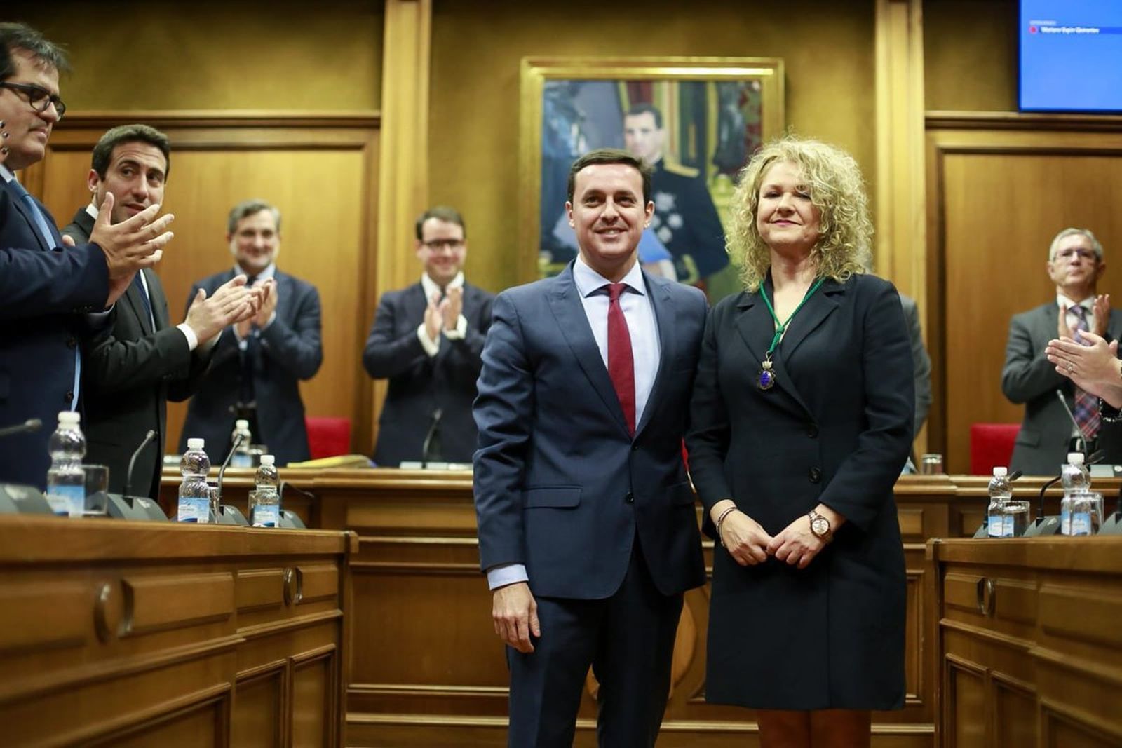 María Ángeles Morales junto a Javier A. García esta mañana