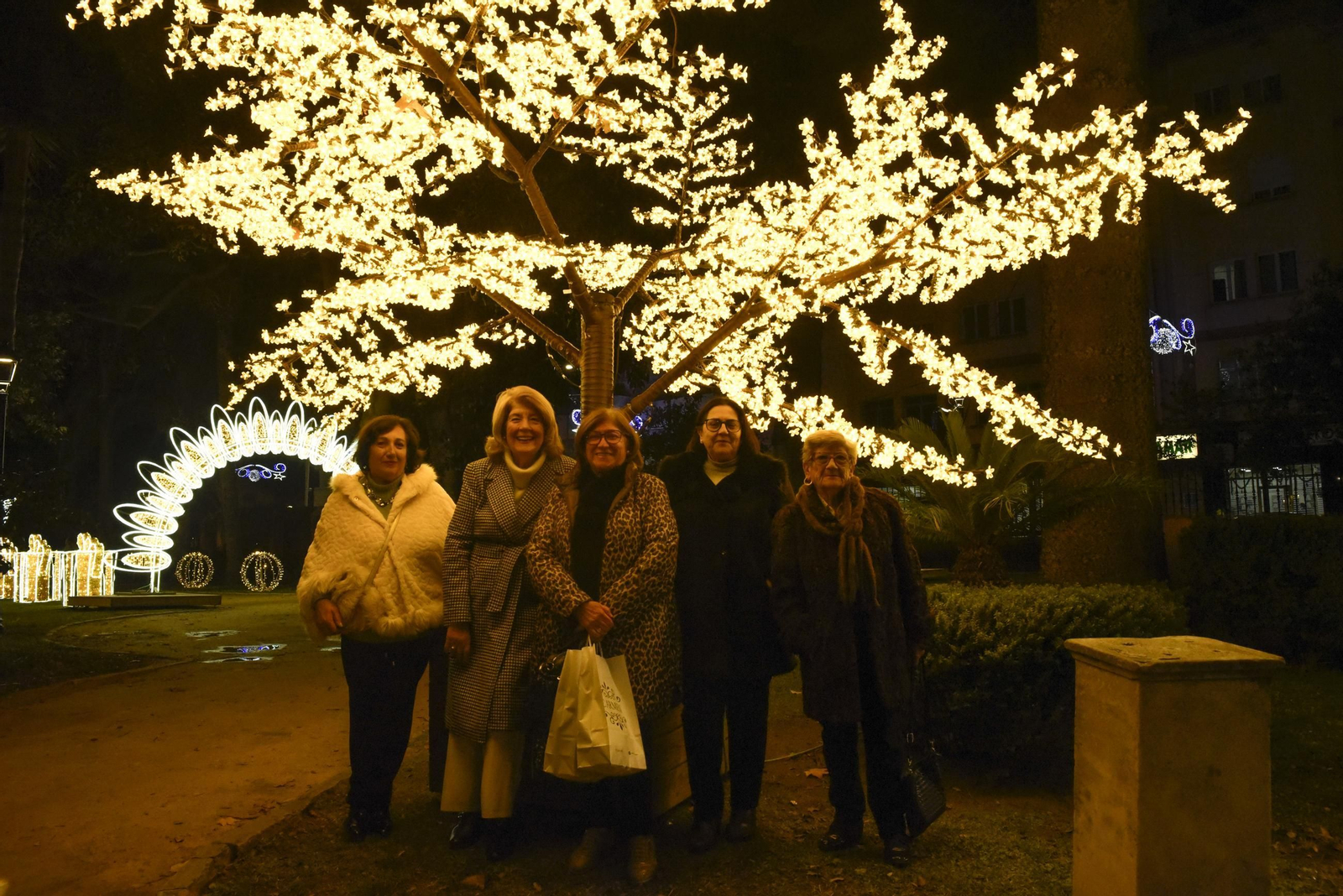 Fotos del poblado navideño de los Jardines Saccone de La Línea