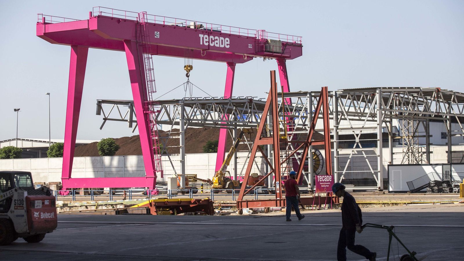 Instalaciones de Tecade, en los suelos de Astilleros.