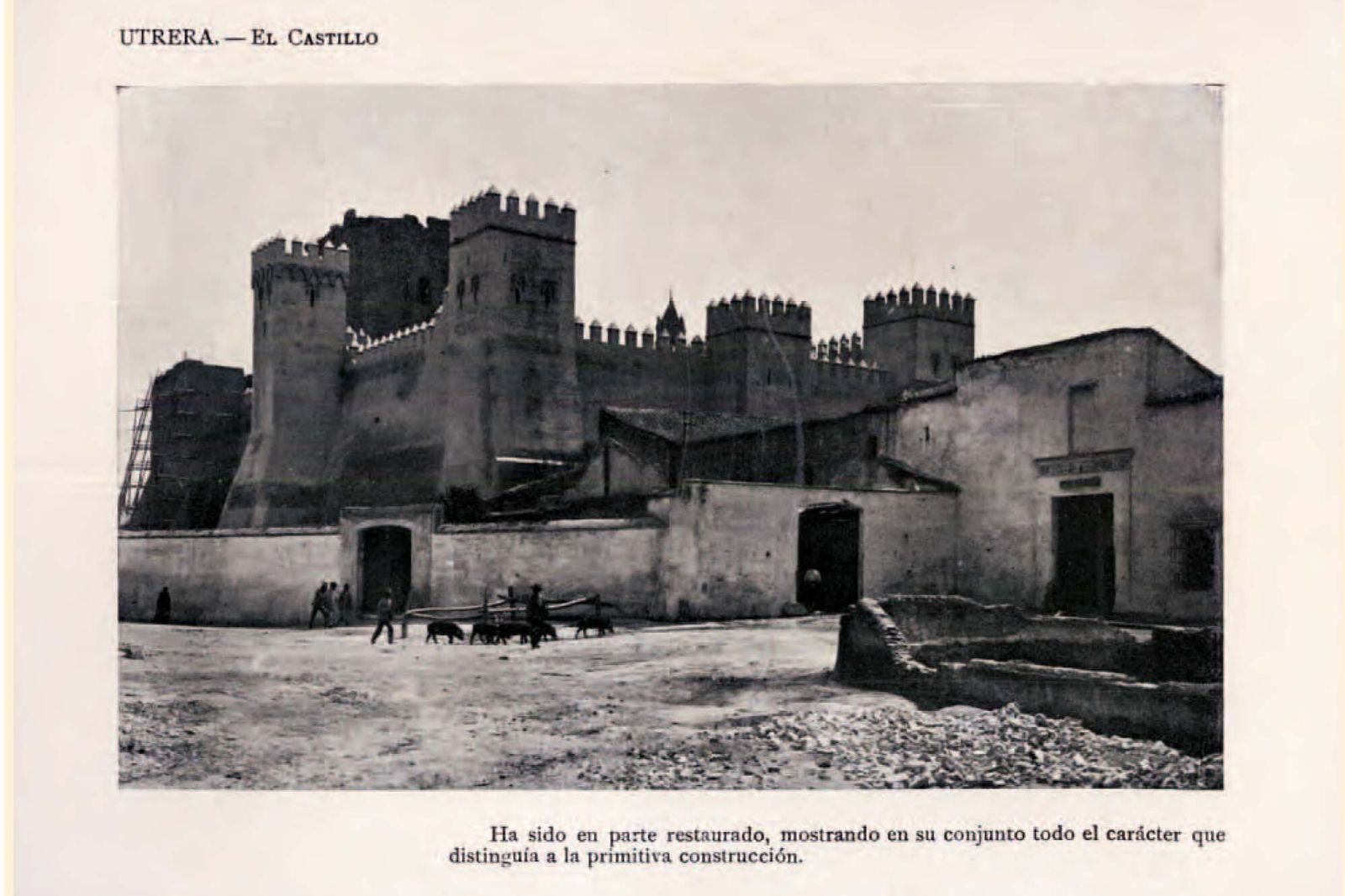 El Castillo de Utrera, una de las postales de la provincia editadas por Diputación de Sevilla.