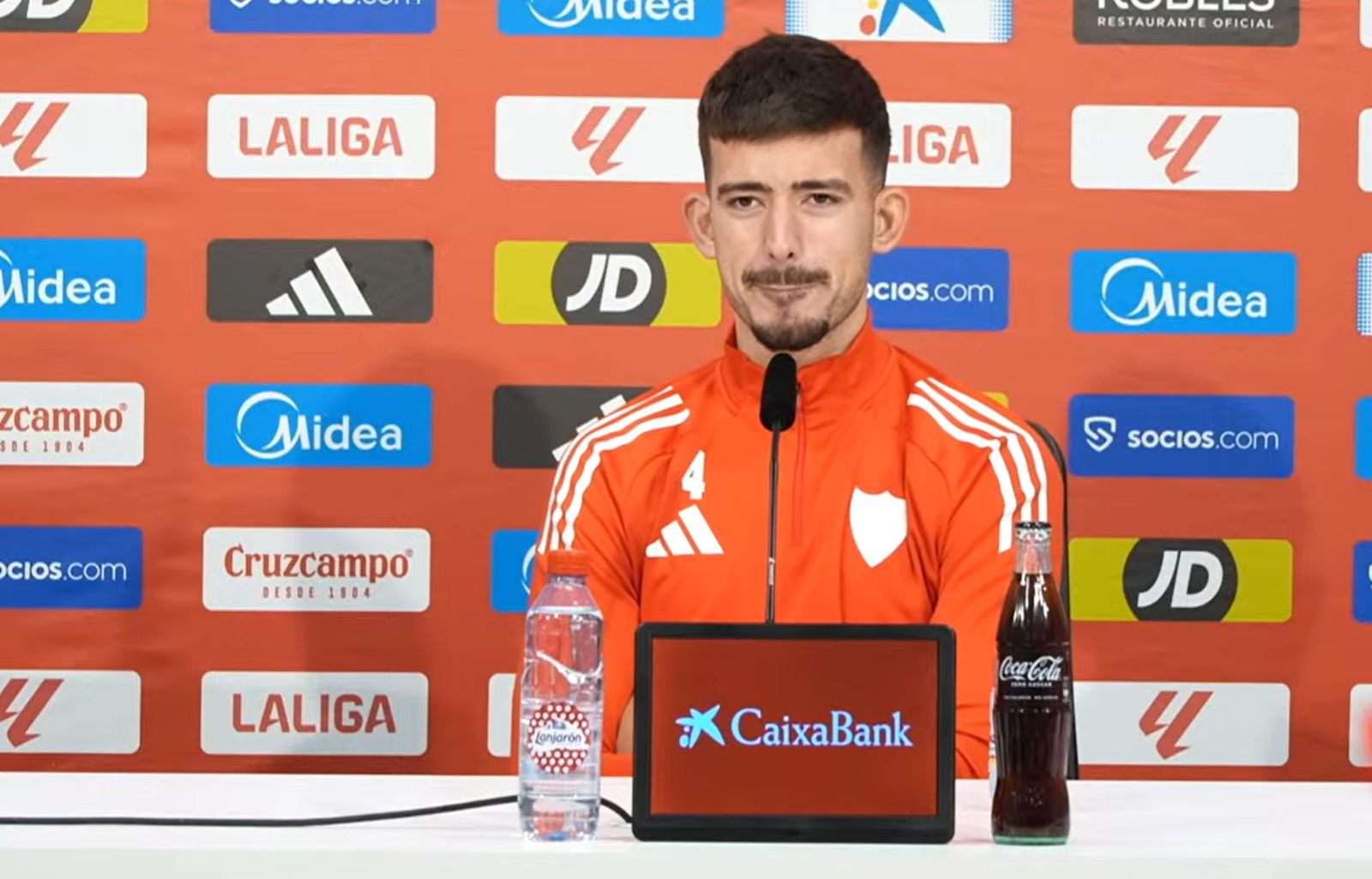 Kike Salas en la rueda de prensa