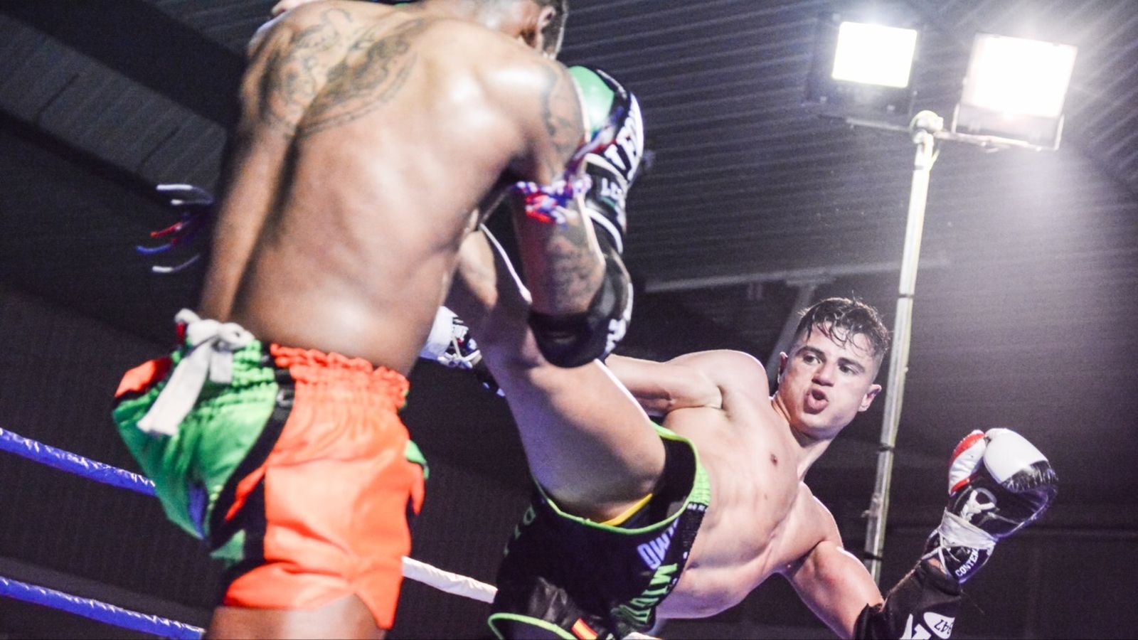 Miguel Martínez durante un combate.