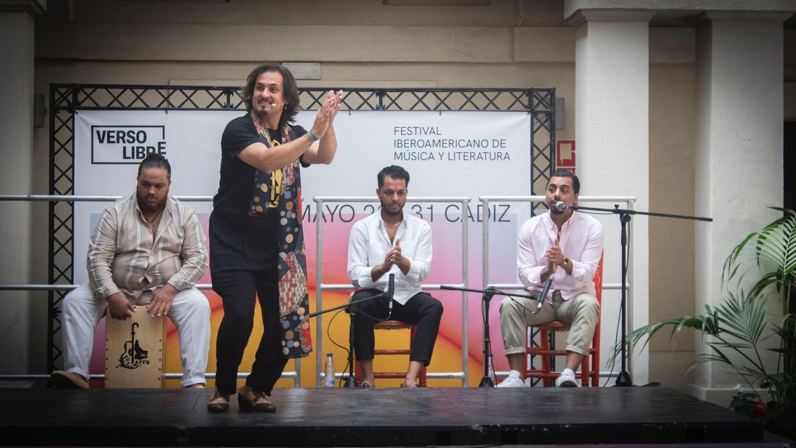 Farru, en un moento de su clase magistral.