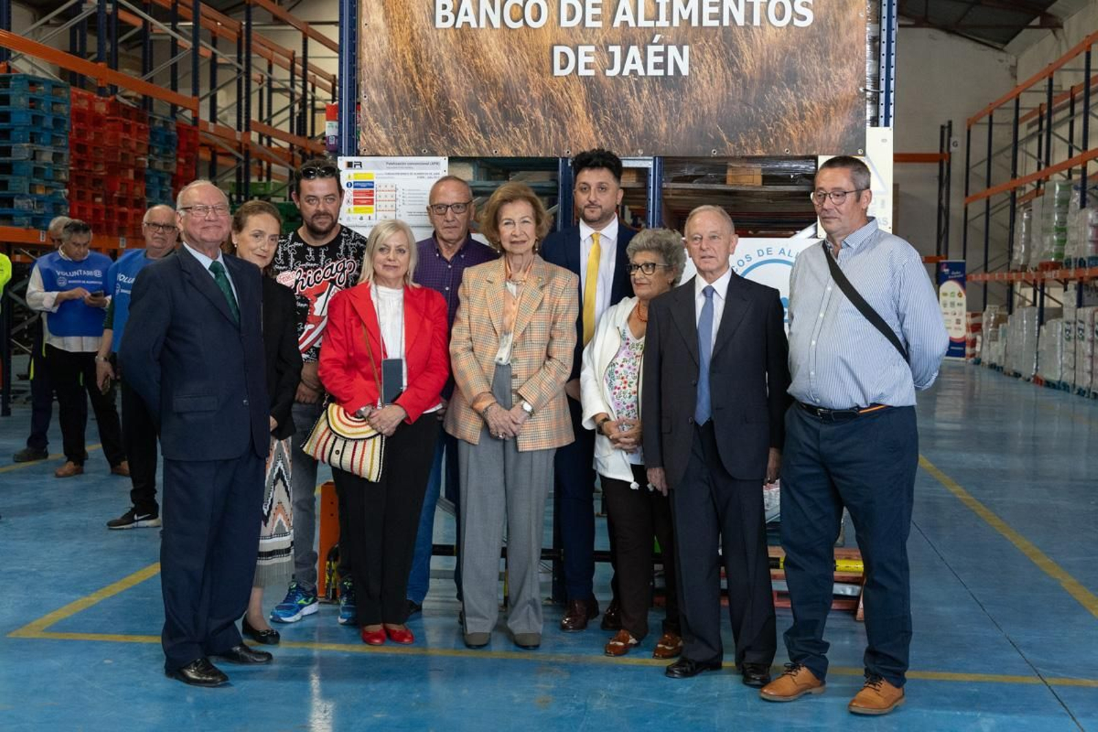 Visita de la Reina Sofía a las instalaciones del Banco de España, en imágenes