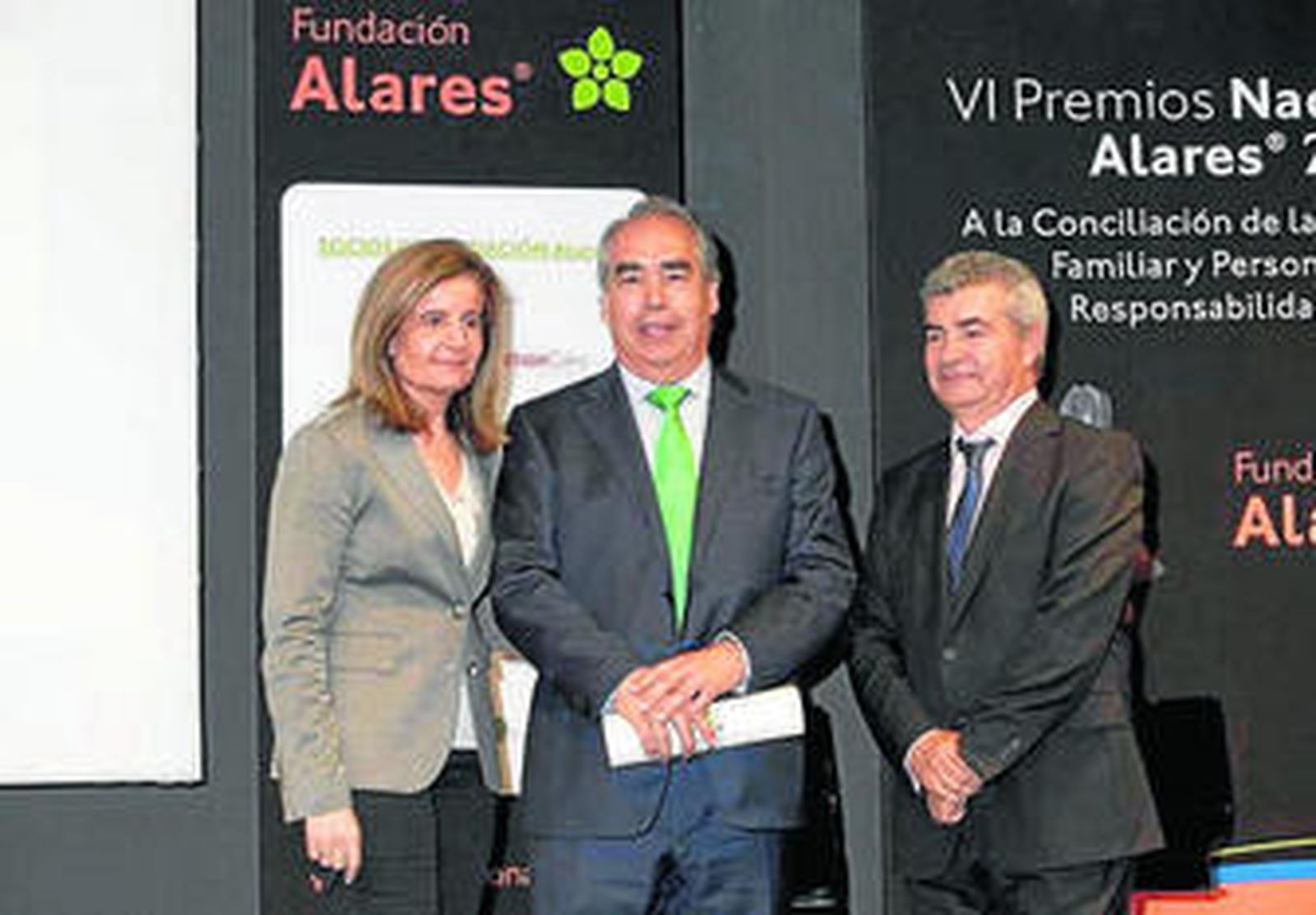 La ministra Fátima Báñez junto al empresario Fernando Andrés.