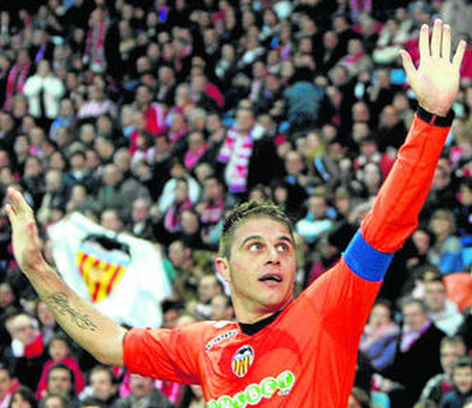 Joaquín celebra uno de sus goles.