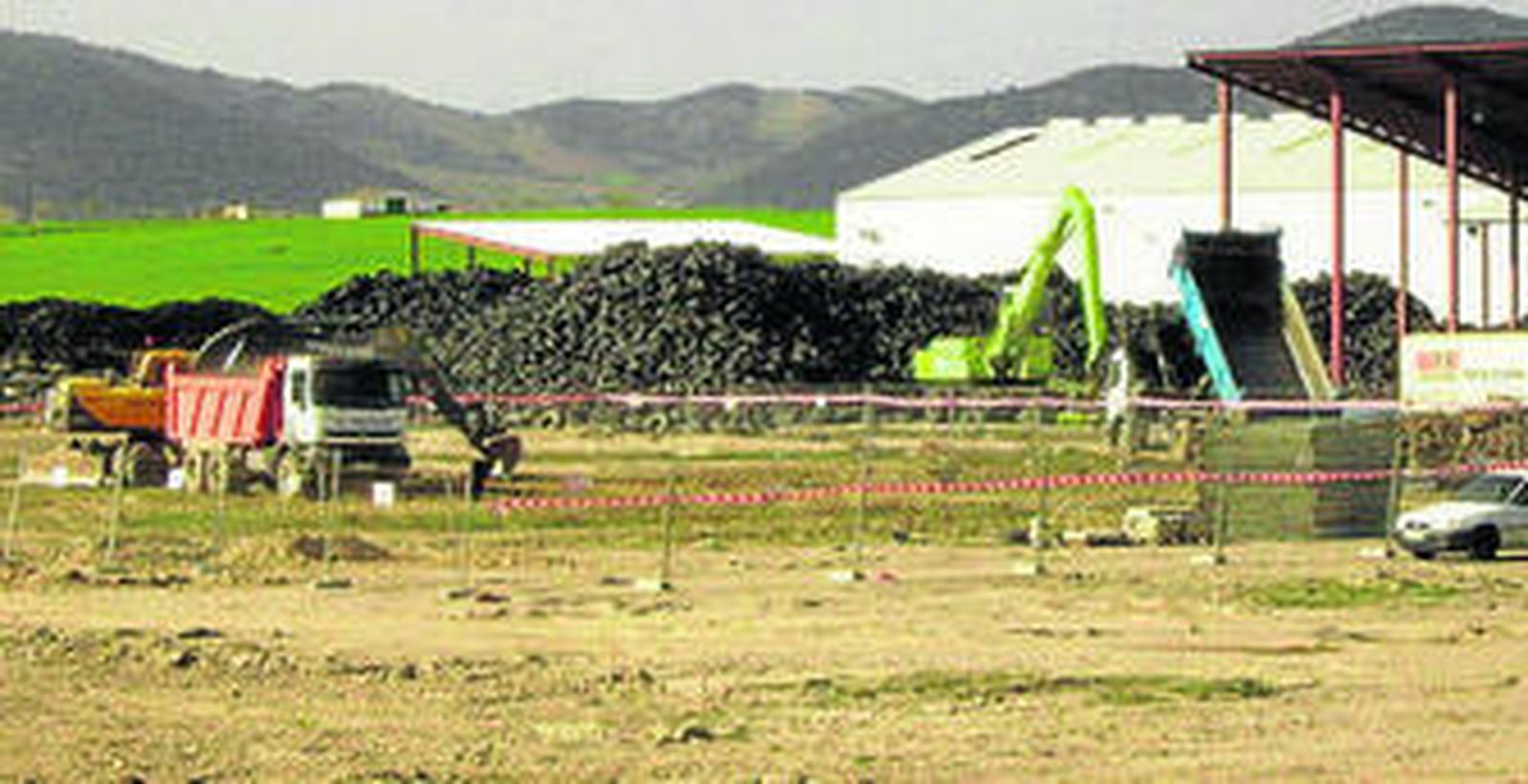 Trabajos de urbanización del polígono peñarriblense.