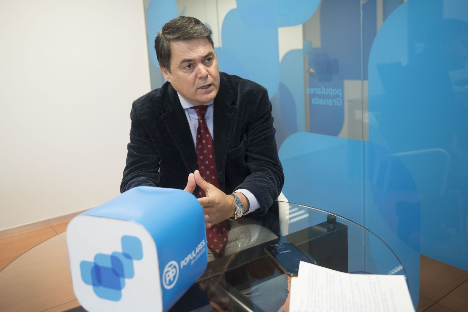 El diputado nacional Carlos Rojas en un anterior acto