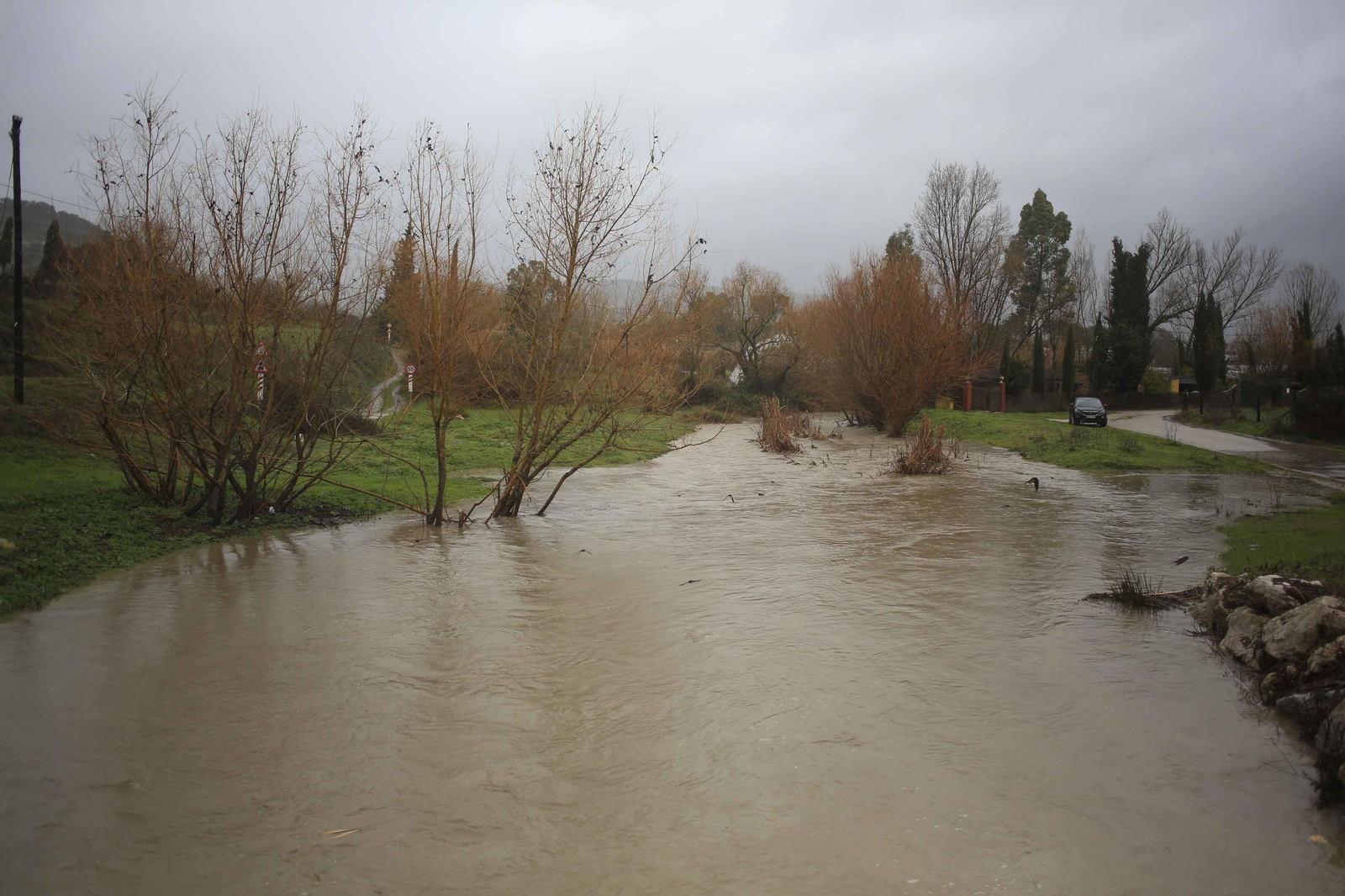 Temporal de viento y lluvia en la provincia
