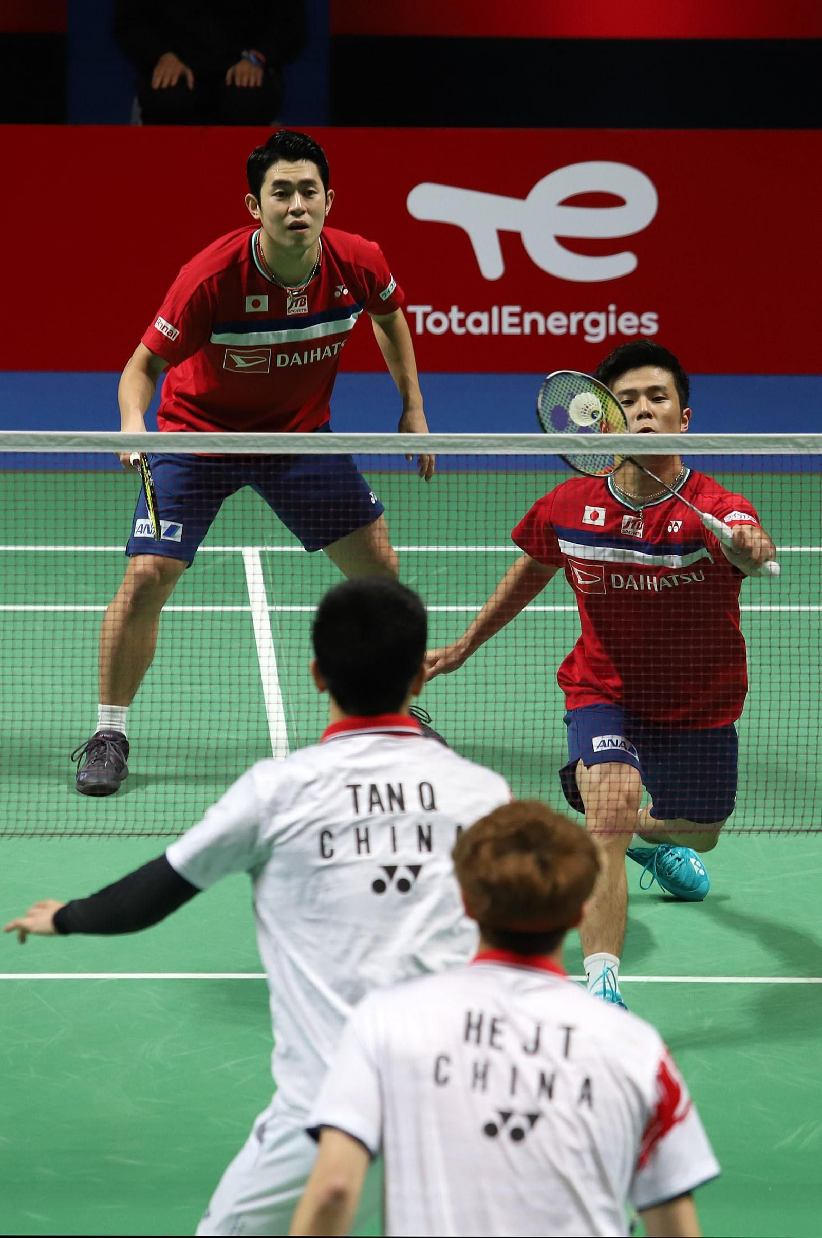 Huelva 2021: final doble masculino HOKI,KOBAYASHI-HE Ji Ting,TAN Qiang. Mundial de Bádminton Huelva´21