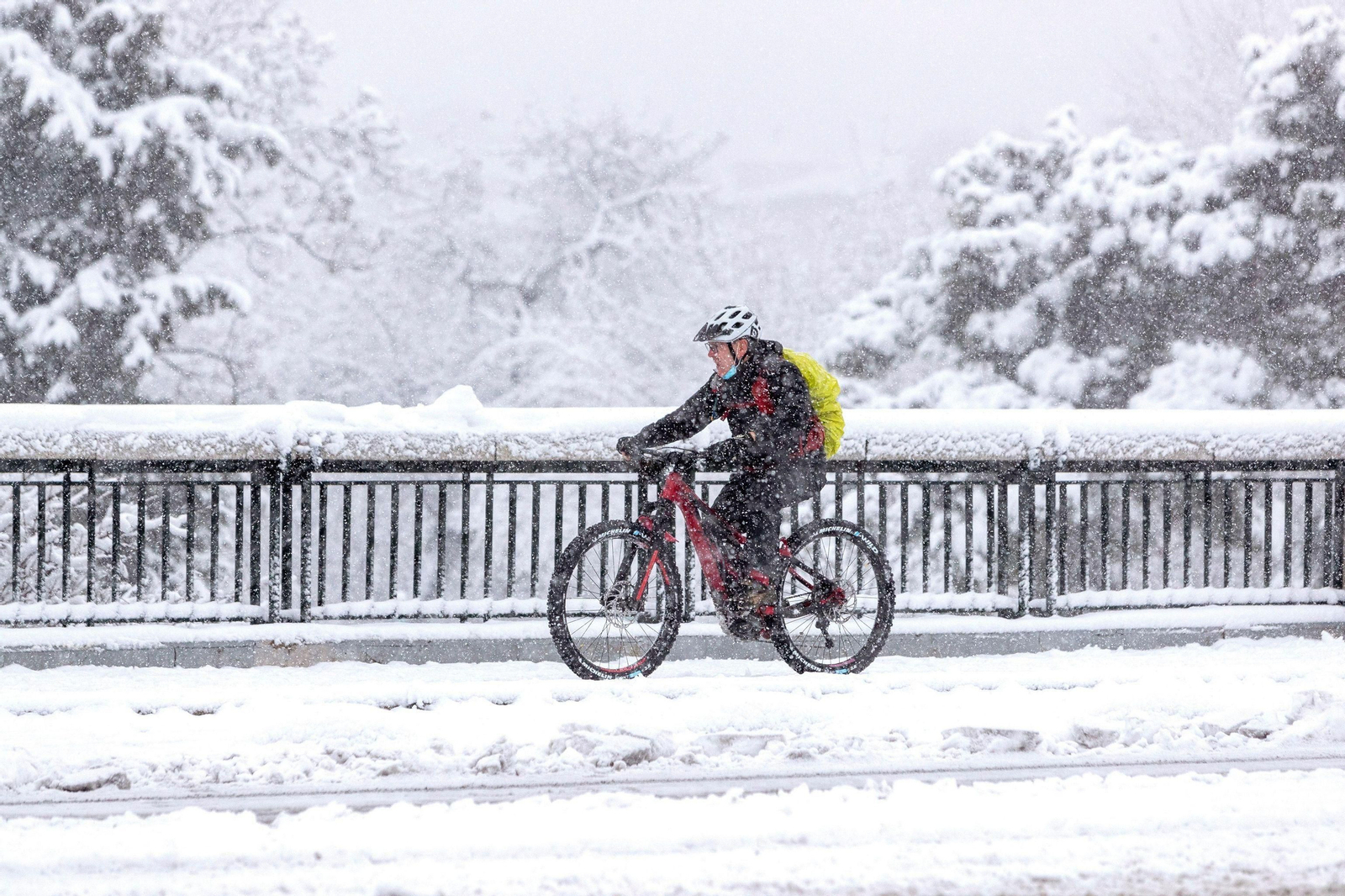 El segundo día del temporal 'Filomena' en imágenes: más nieve y caos