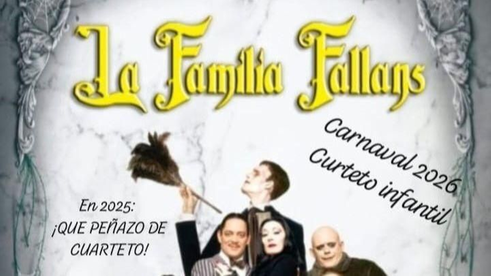El cartel del cuarteto infantil 'La familia Fallans'.