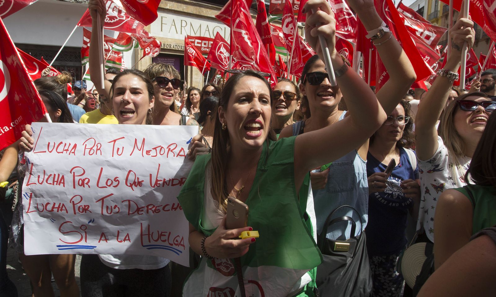 Las imágenes de la huelga del Comercio