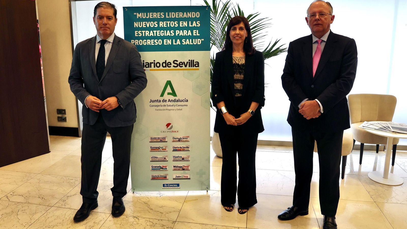 Gonzalo Balbotín, Áurea Morillo y Felipe Granados.