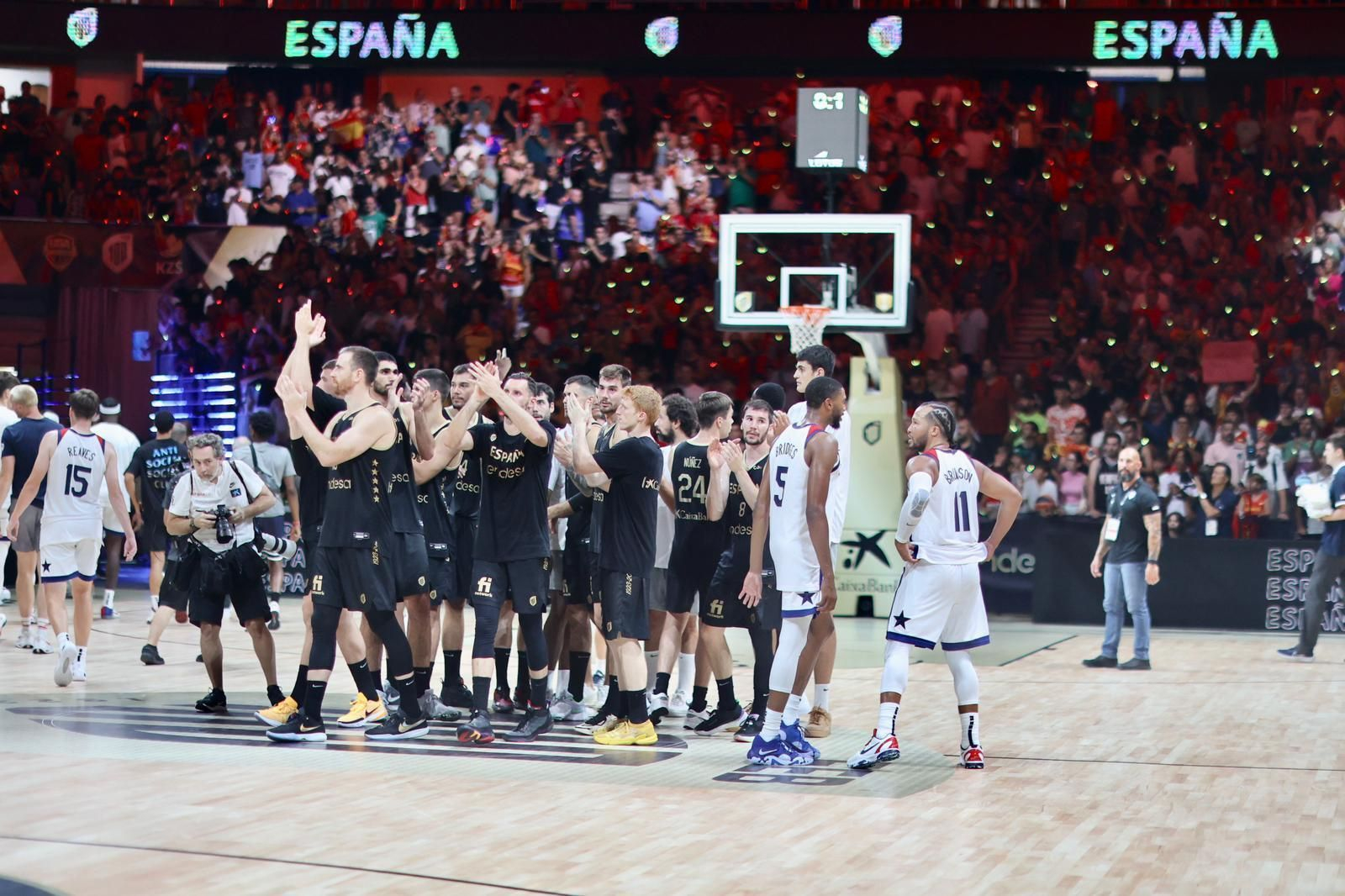 Las imágenes del España-Estados Unidos en el Martín Carpena