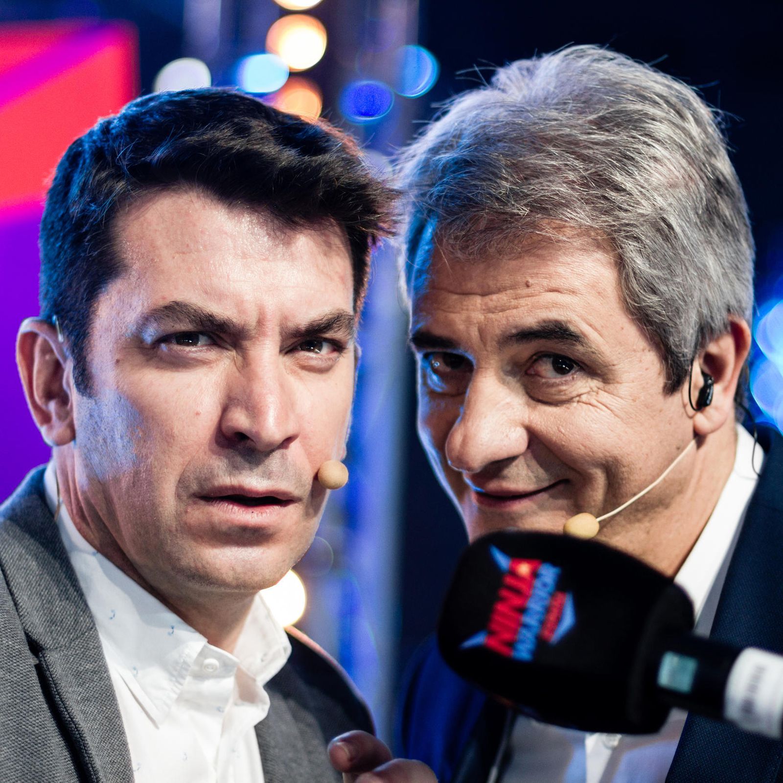 Los narradores de 'Ninja warrior', Arturo Valls y Manolo Lama.
