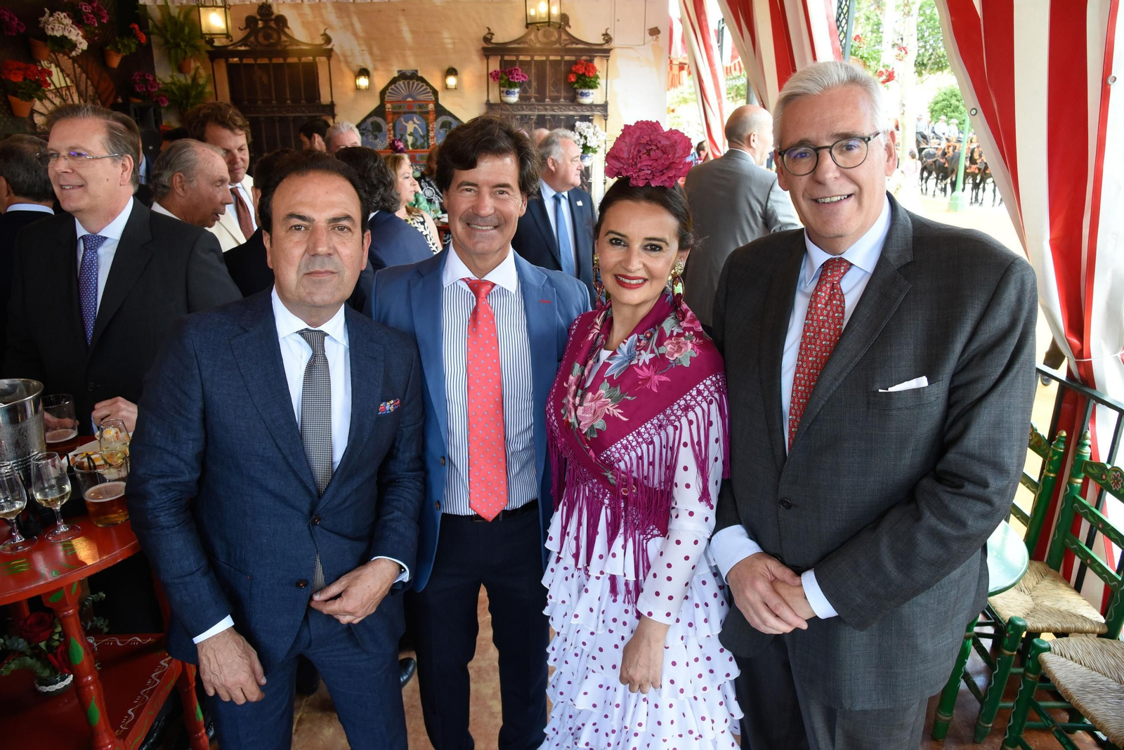 Recepción del Banco Santander.