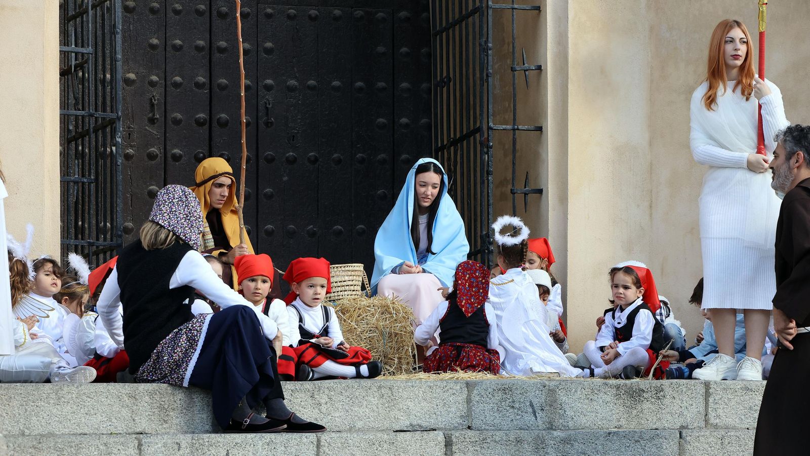 Imágenes del Belén Viviente de la plaza San Lucas en Jerez