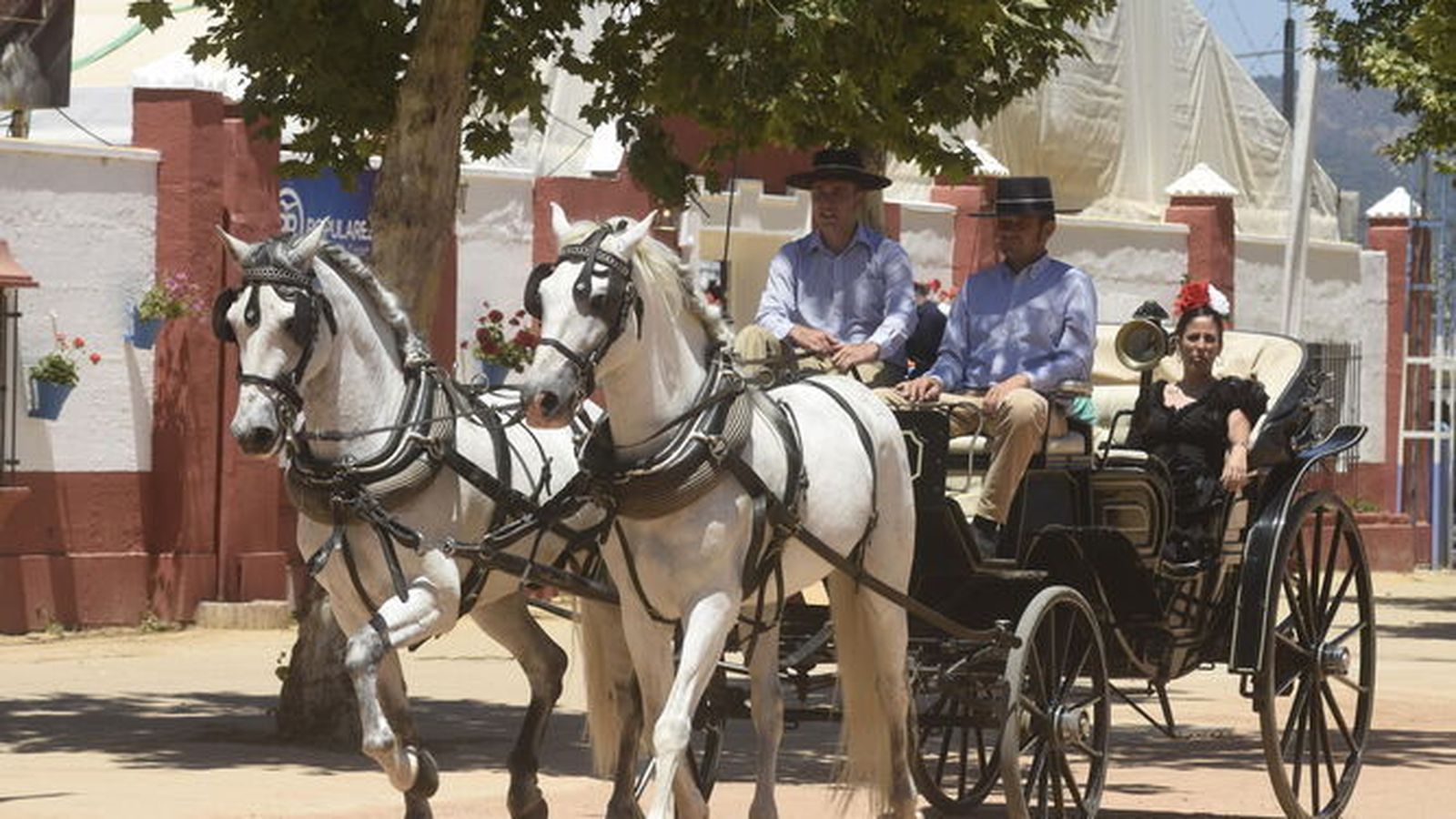Coche de caballos en la última edición de la Feria en 2019.