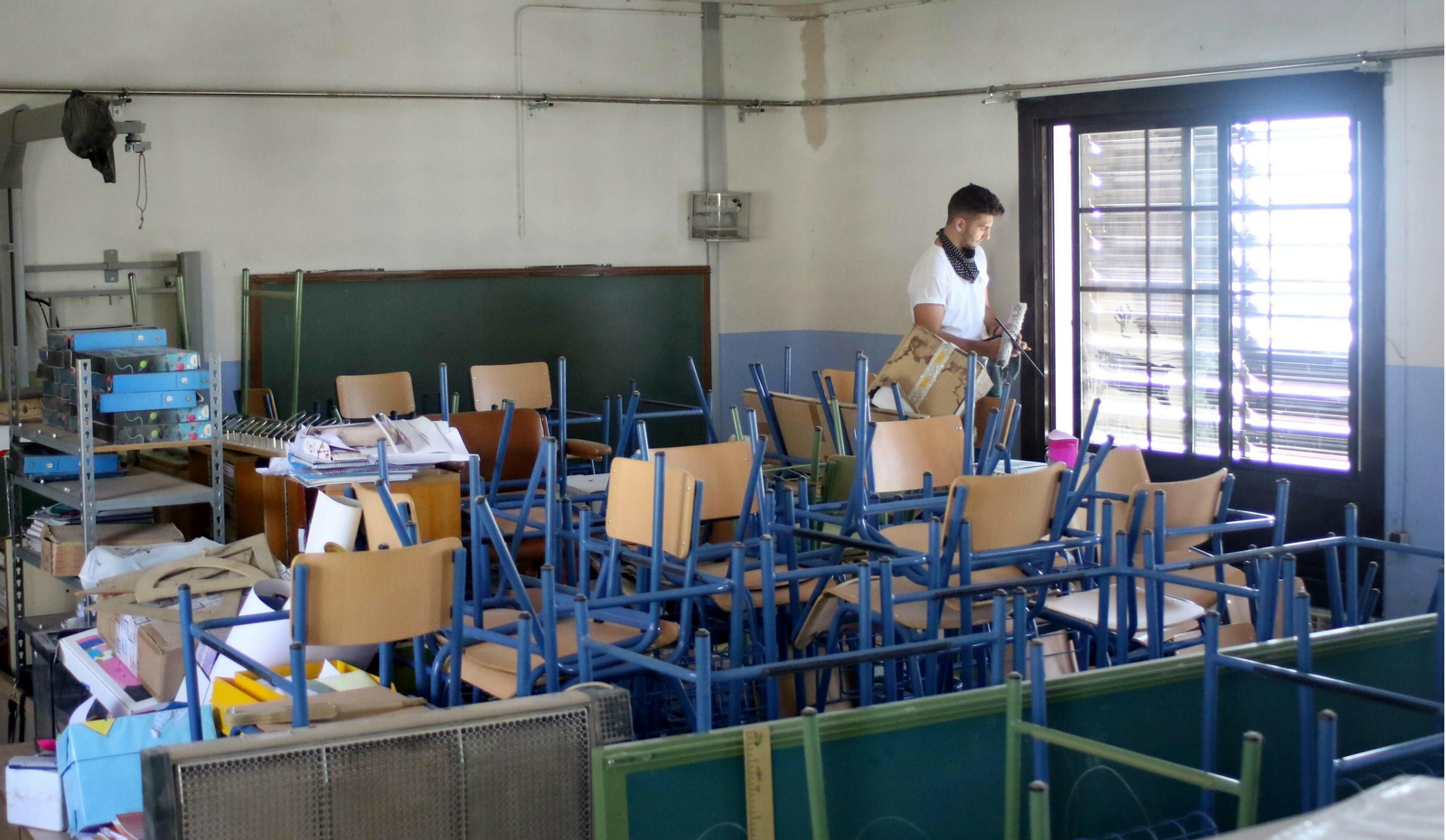 Imagen de archivo de la reforma de un centro de la capital.