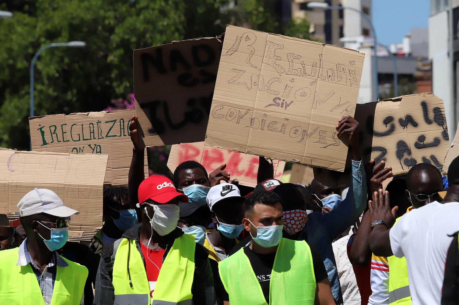 Imágenes de la manifestación por la regularización de inmigrantes