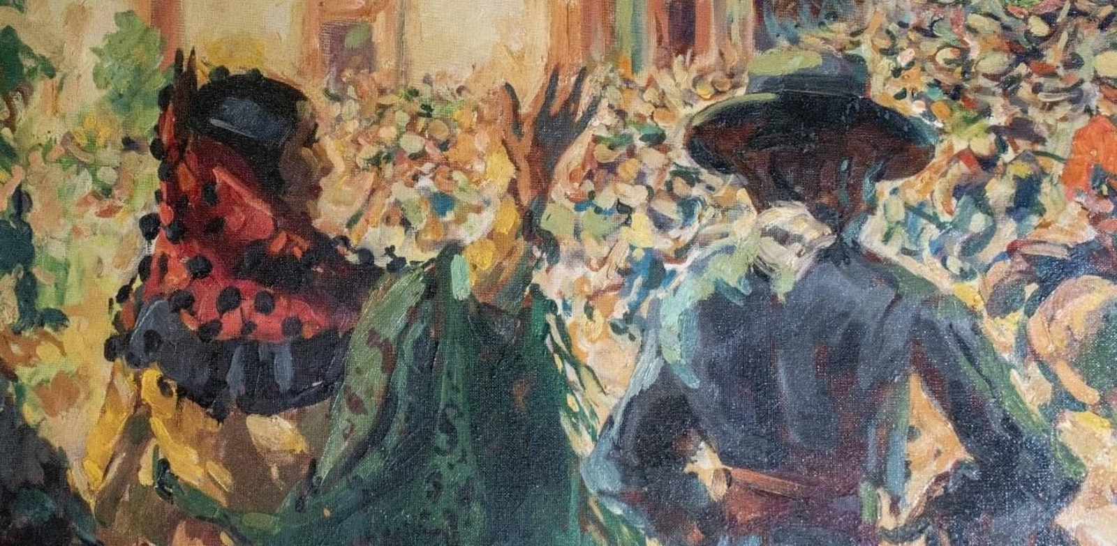 Fragmento de una pintura de Ramón Puyol que forma parte de la exposición.