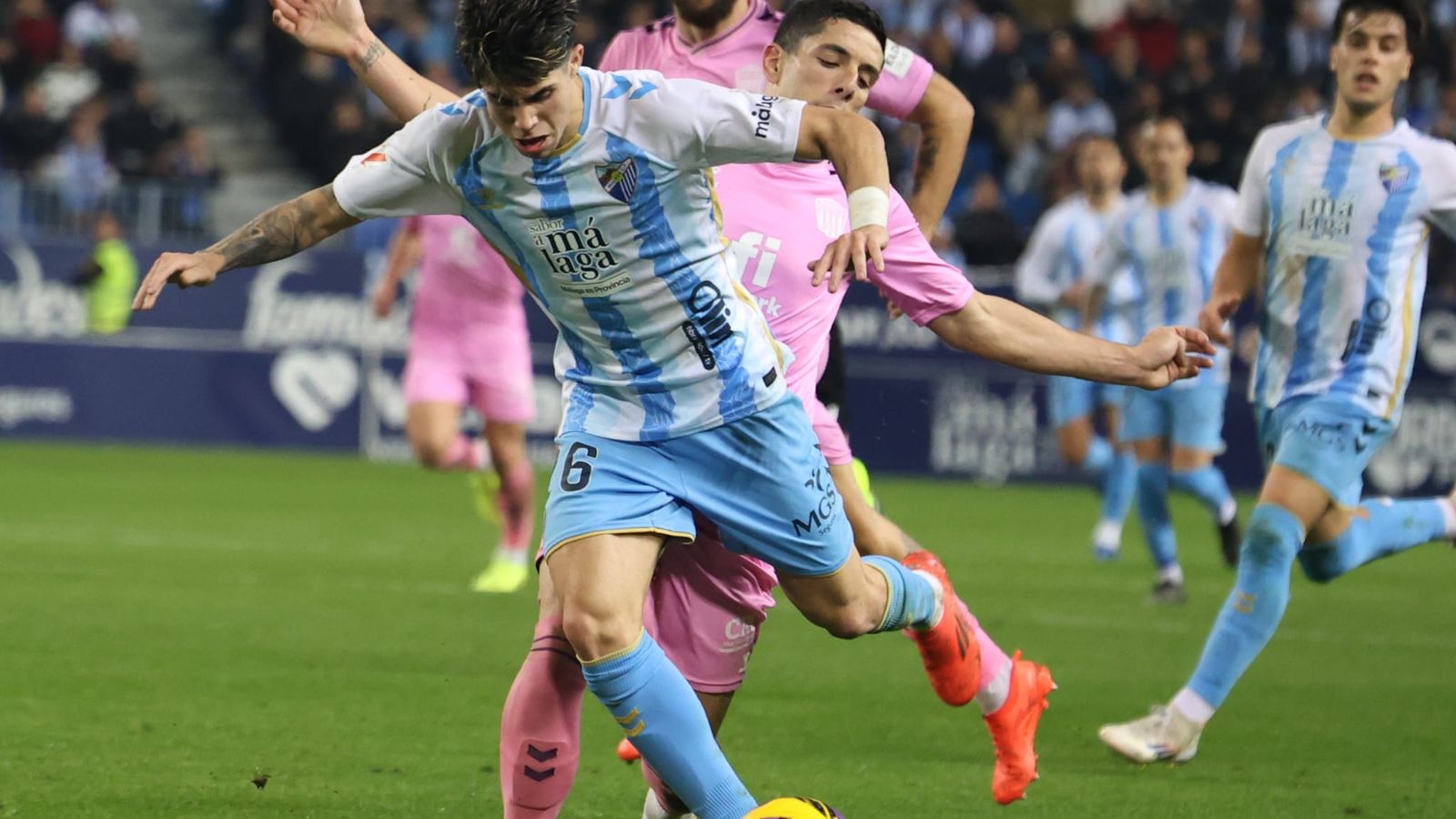 El Málaga CF-Eldense, en fotos
