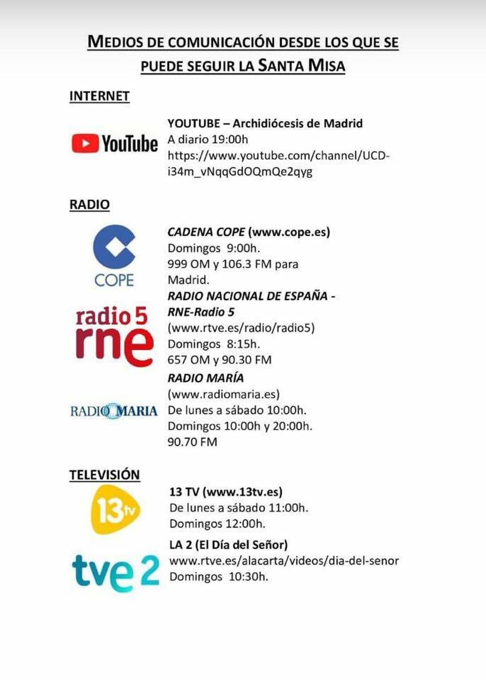 Medios para seguir la Santa Misa.