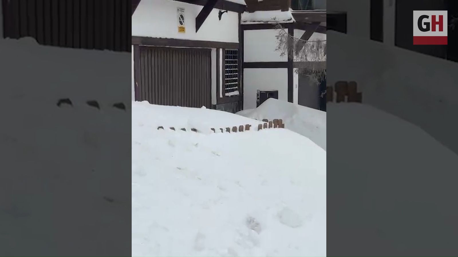 Vecinos de Sierra Nevada tratan de despejar el camino para entrar a casa