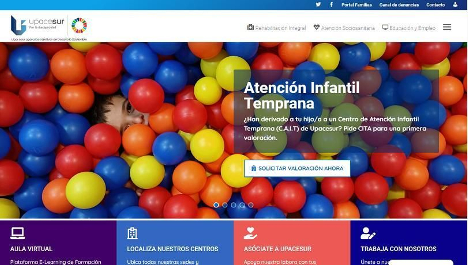 La nueva web de Upacesur.