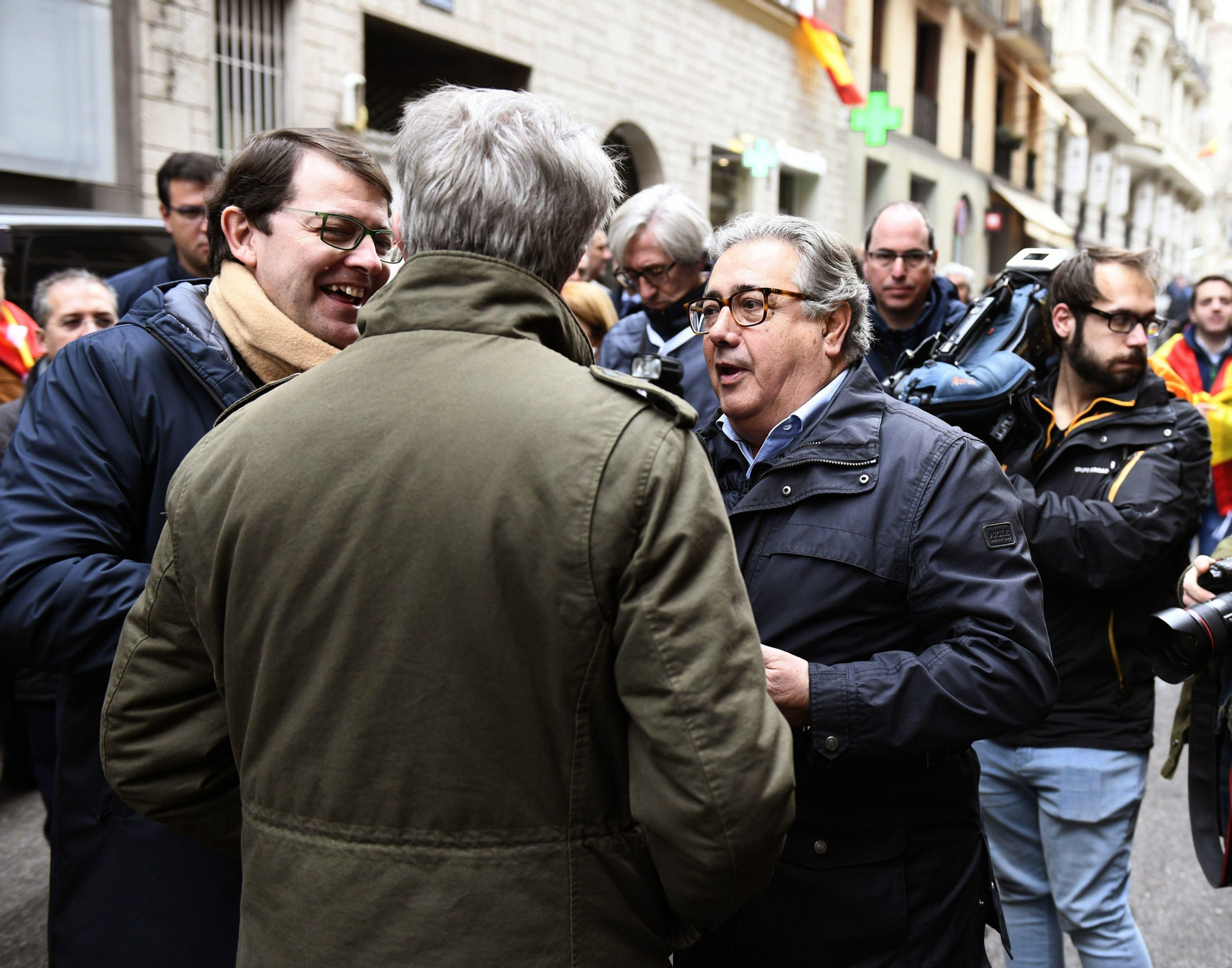 Las imágenes de la manifestación en Madrid de PP, Cs y Vox en contra del Gobierno