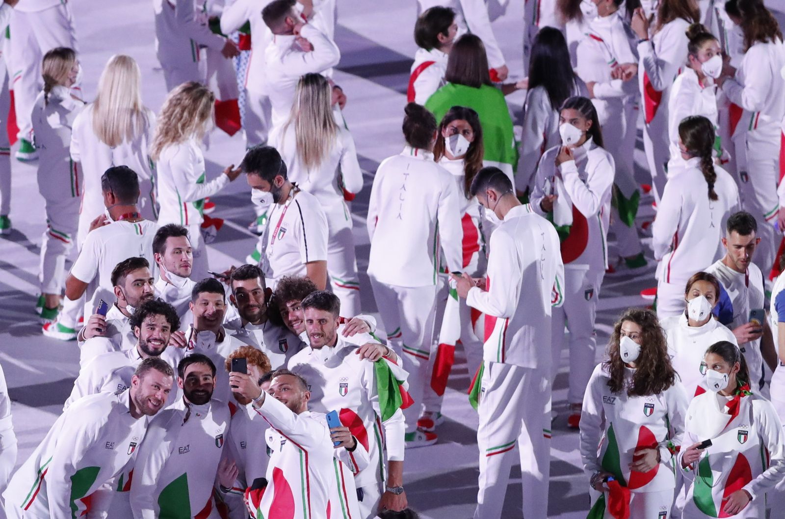 La ceremonia inaugural de los Juegos Olímpicos de Tokio 2020, en imágenes