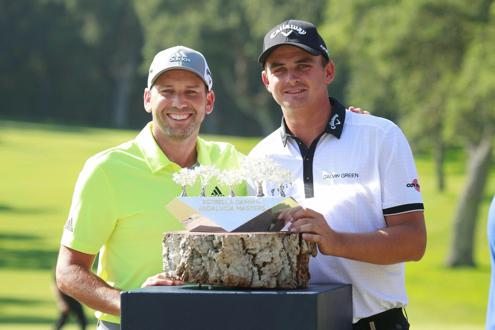 Los dos últimos campeones del Andalucía Valderrama Masters, Sergio García y el sudafricano Christiaan Bezuidenhout. Los dos últimos campeones del Andalucía Valderrama Masters, Sergio García y el sudafricano Christiaan Bezuidenhout.