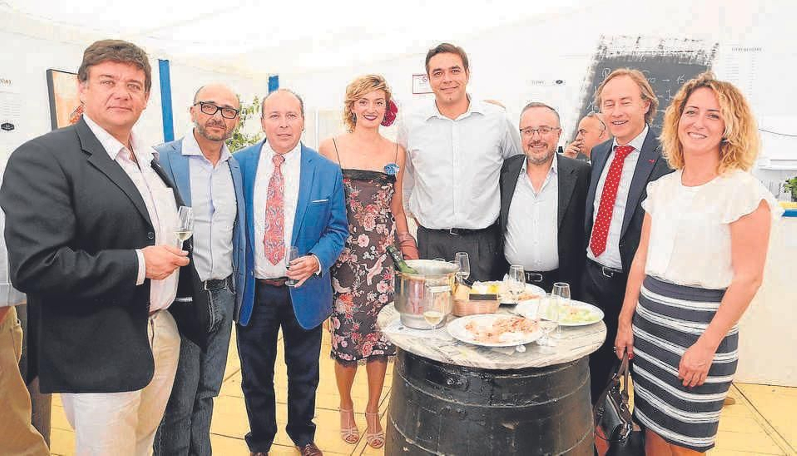 Juan Antonio Saurco, Benjamín Ruiz (Beiman), Benjamín Sánchez, Teresa Macías, Antonio García (Sanitas), Juan Carlos Camacho, José Luis Gutiérrez y María García.