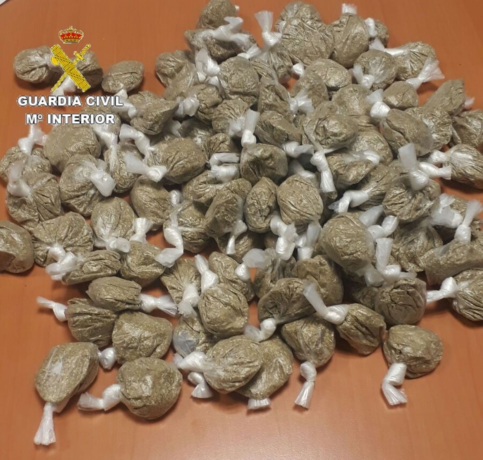 El kiffi intervenido en el puerto de Algeciras.