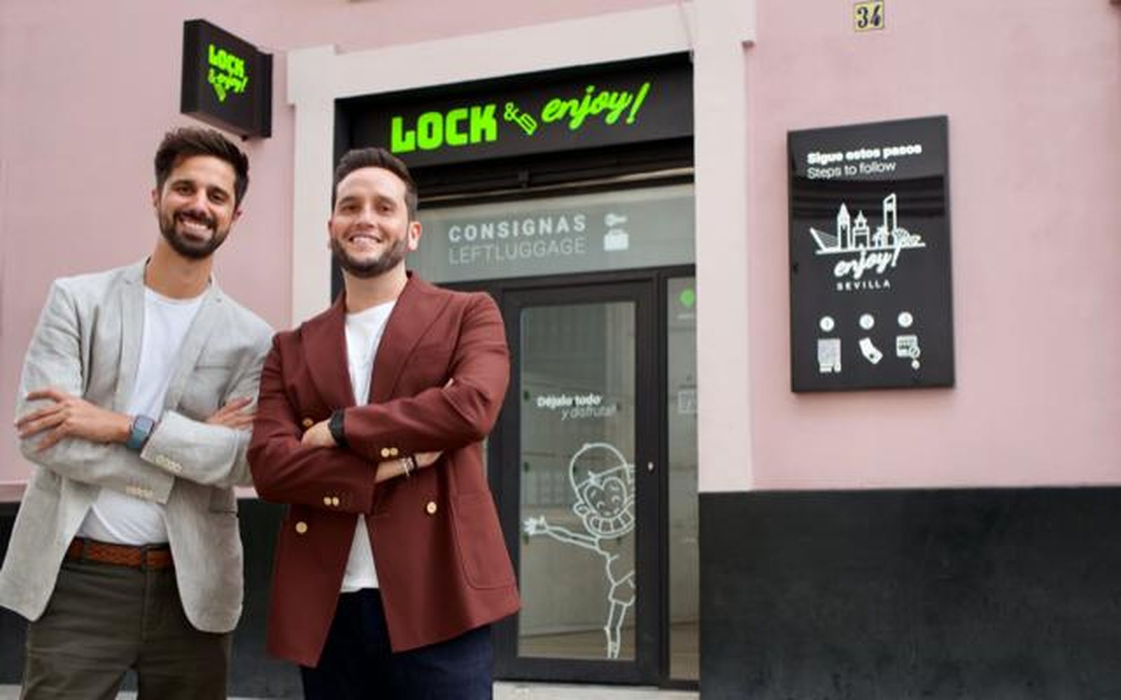 En la imagen, los fundadores de LOCK & Enjoy!, Víctor Salgado y Manuel Rodrígues