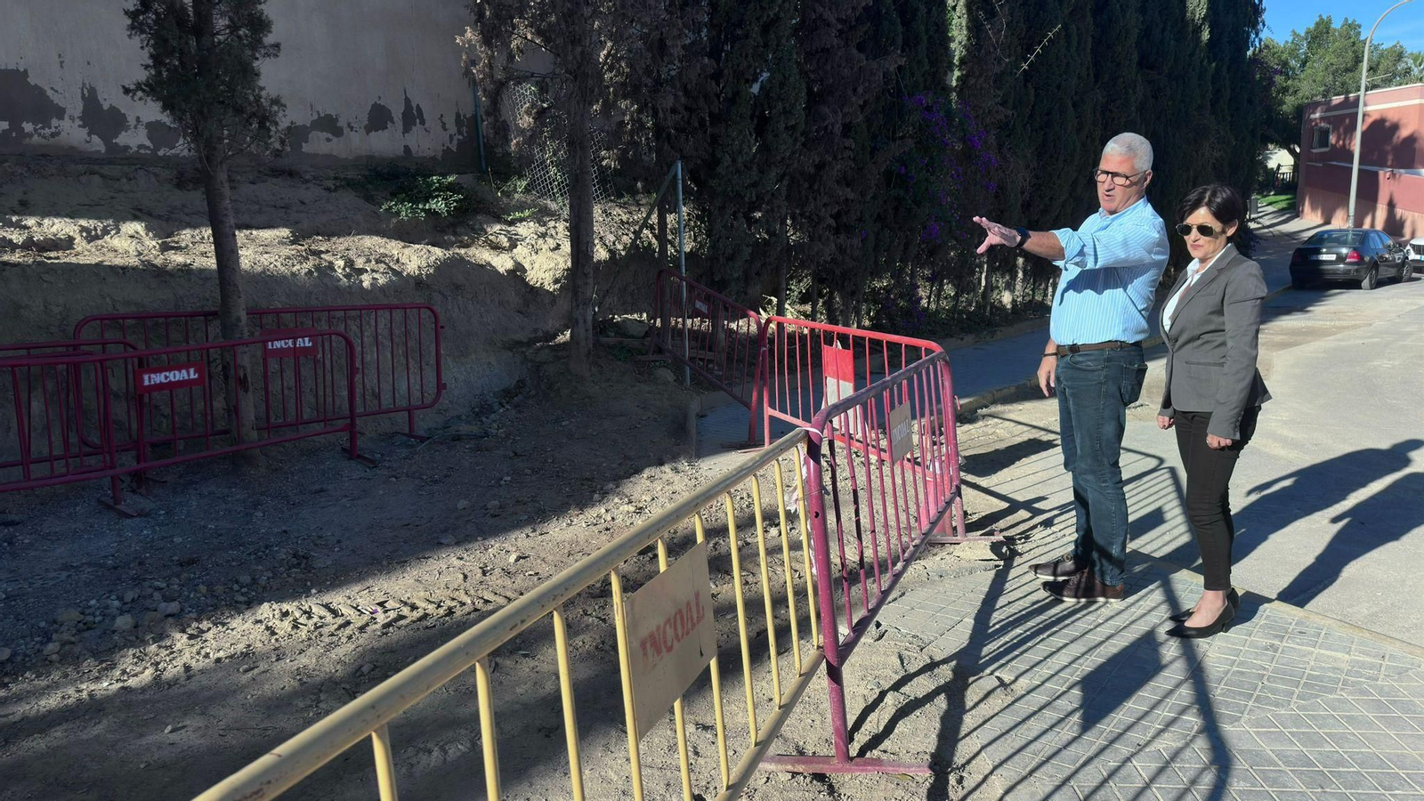 El alcalde ha visitado la zona.