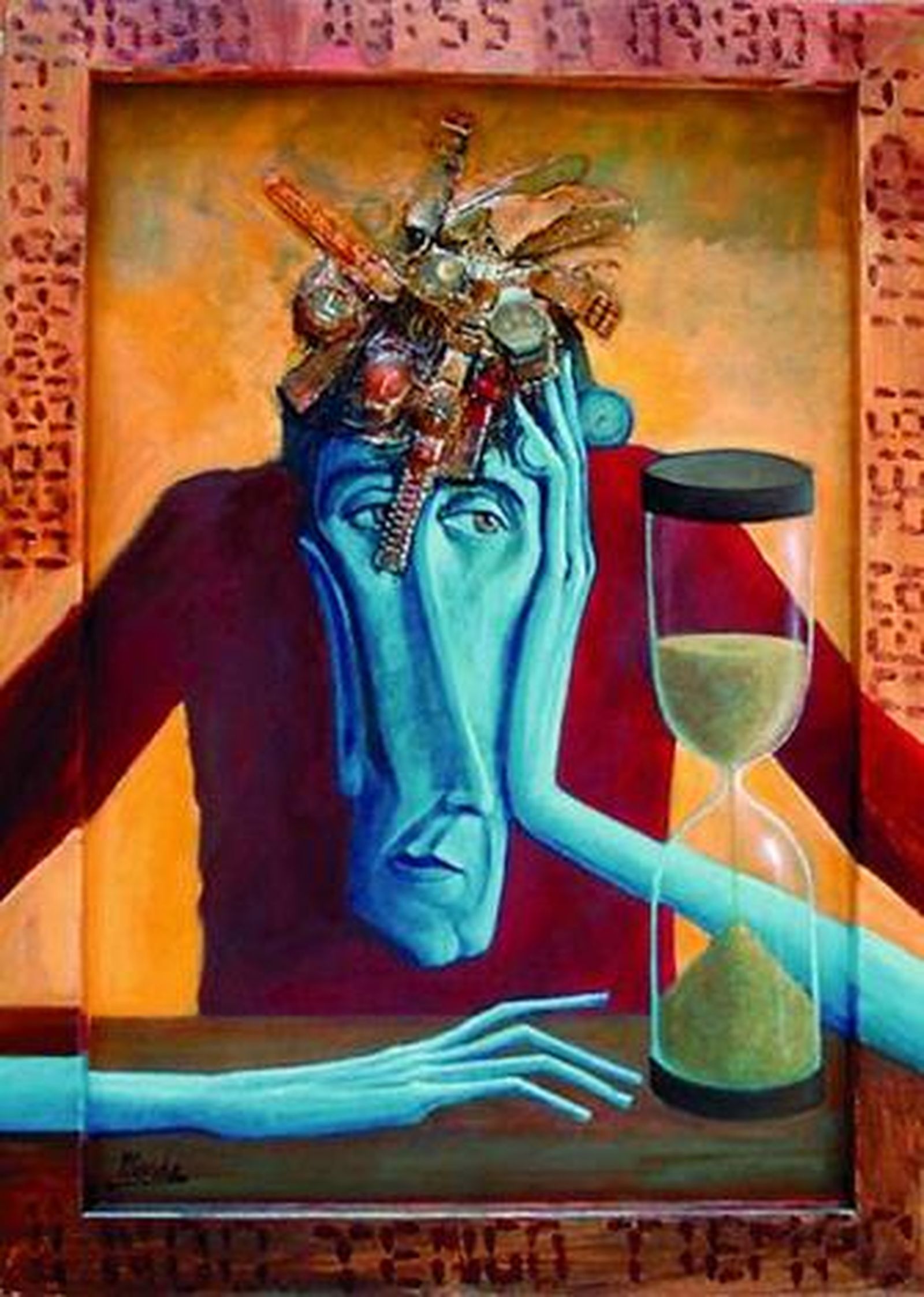 'No tengo tiempo', una de las pinturas de Andrés Mérida.