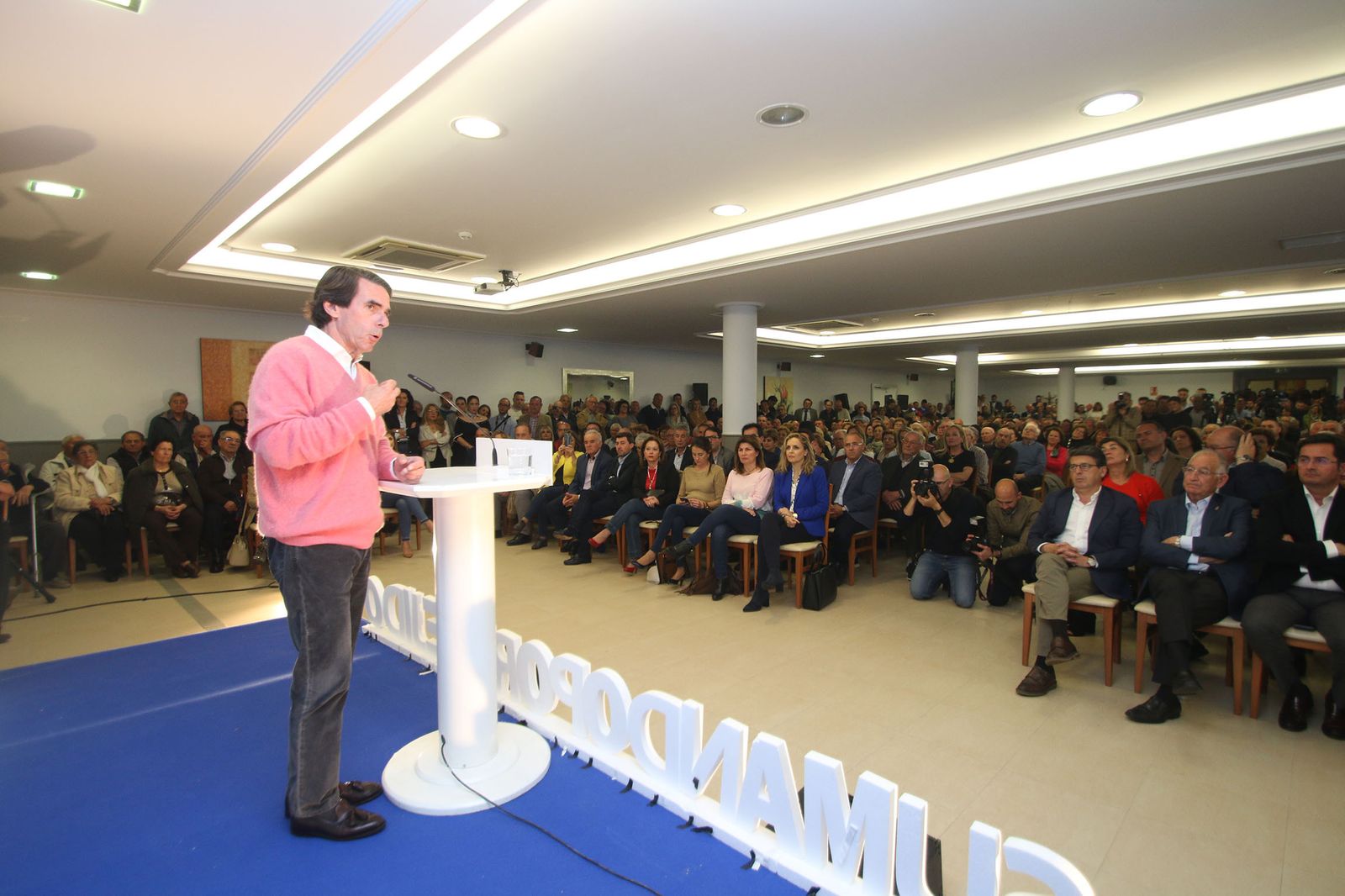 Fotogalería del mitin de José María Aznar
